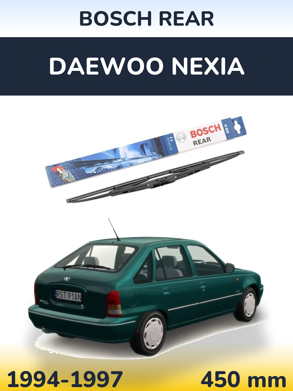Tylna wycieraczka BOSCH Rear 450 mm do Daewoo Nexia 1994-1997