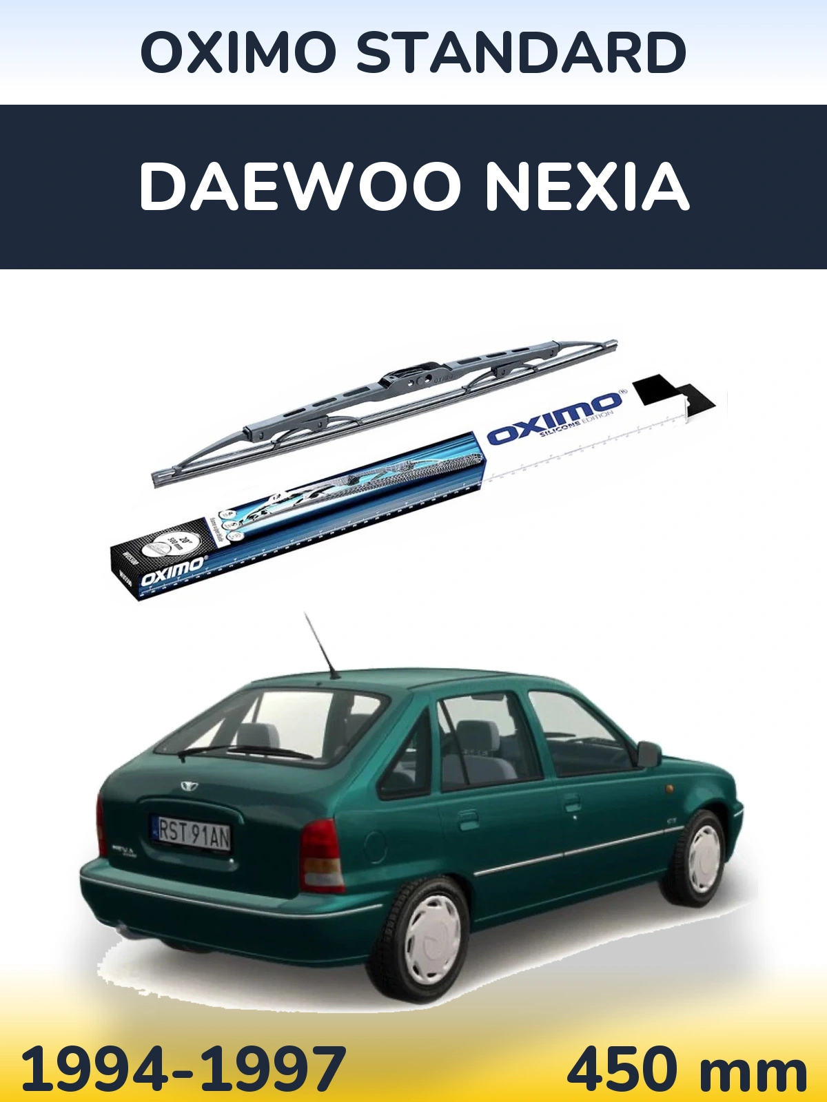 Tylna wycieraczka Oximo Standard 450 mm do Daewoo Nexia 1994-1997
