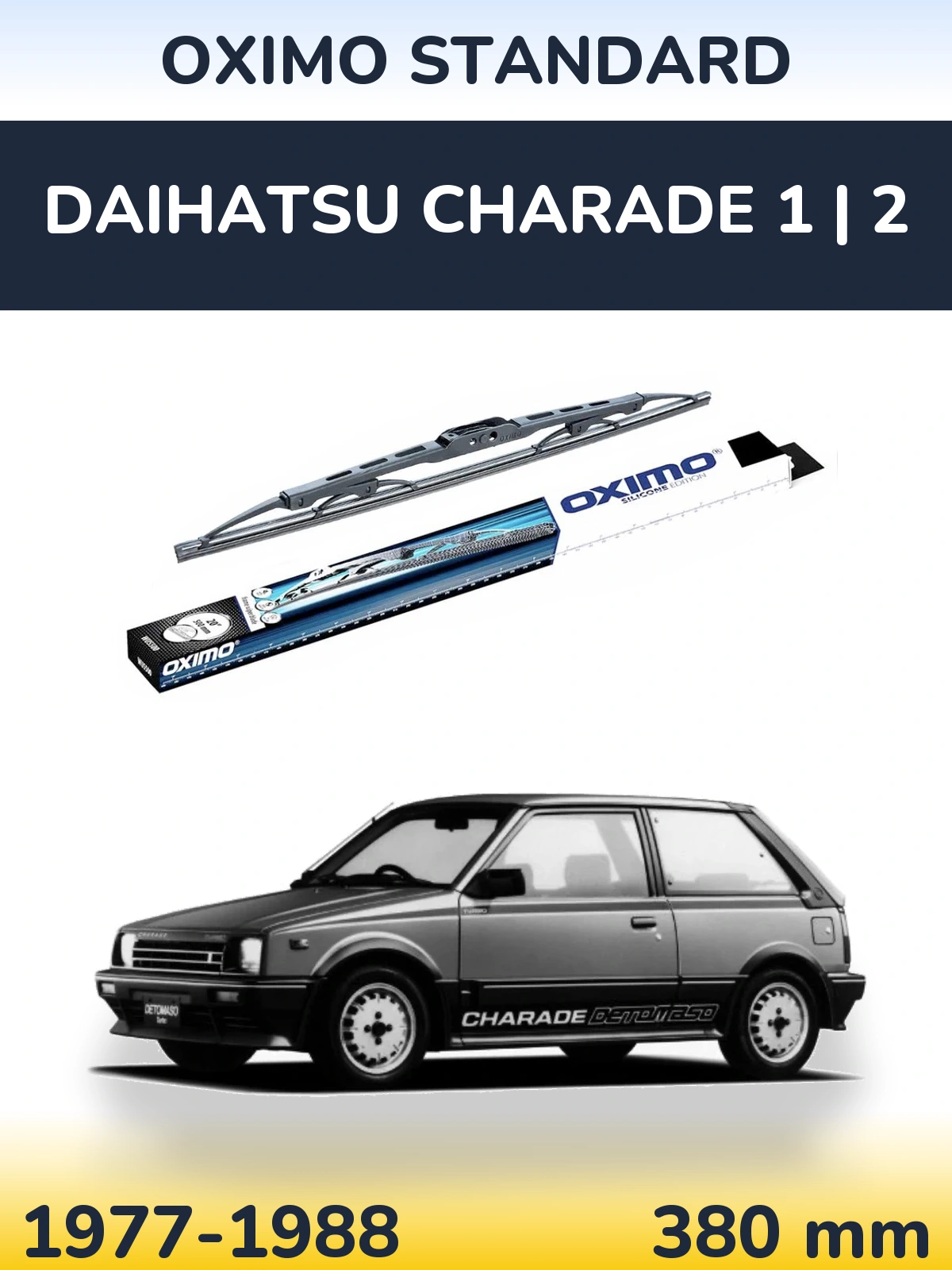 Tylna wycieraczka Oximo Standard 375 mm do Daihatsu Charade 1 | 2 1977-1988