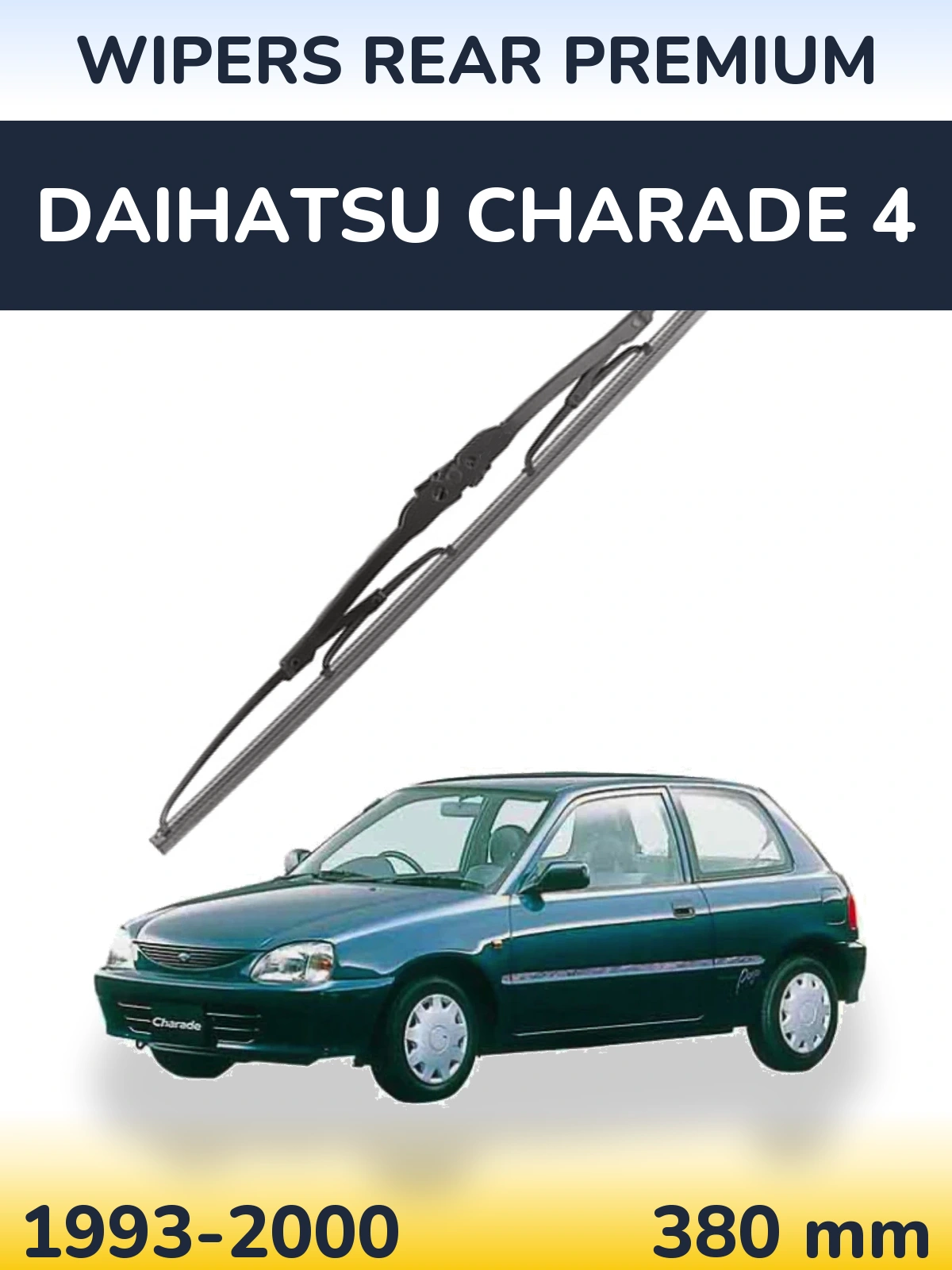 Tylna wycieraczka WIPERS REAR PREMIUM 380 mm do Daihatsu Charade 4 1993-2000