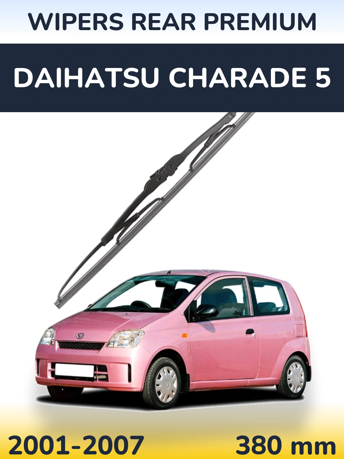 Tylna wycieraczka WIPERS REAR PREMIUM 380 mm do Daihatsu Charade 5 2001-2007