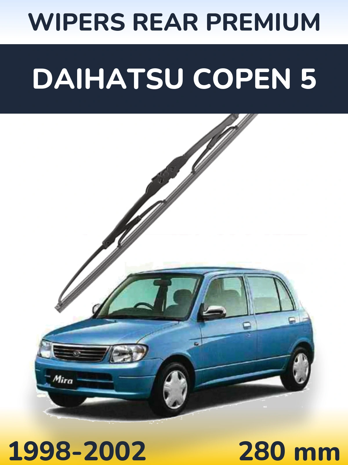 Задний дворник WIPERS REAR PREMIUM 280 мм для Daihatsu Copen 5 1998-2002