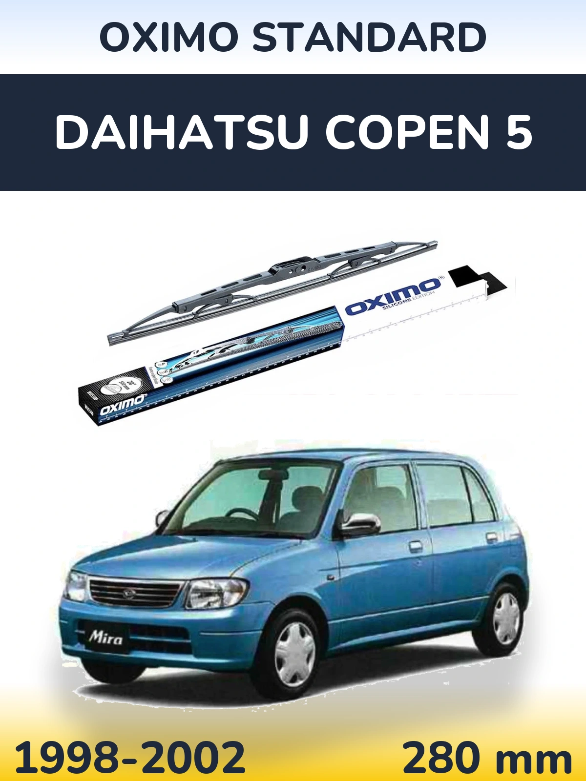 Tylna wycieraczka Oximo Standard 275 mm do Daihatsu Copen 5 1998-2002
