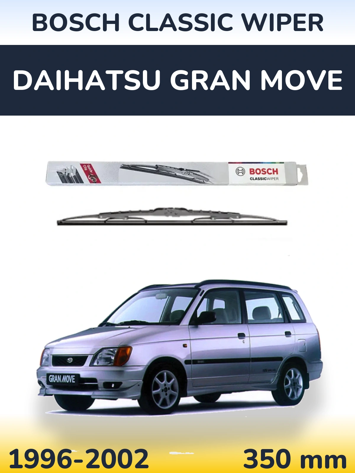 Tylna wycieraczka BOSCH Classic Wiper 340 mm do Daihatsu Gran Move 1996-2002