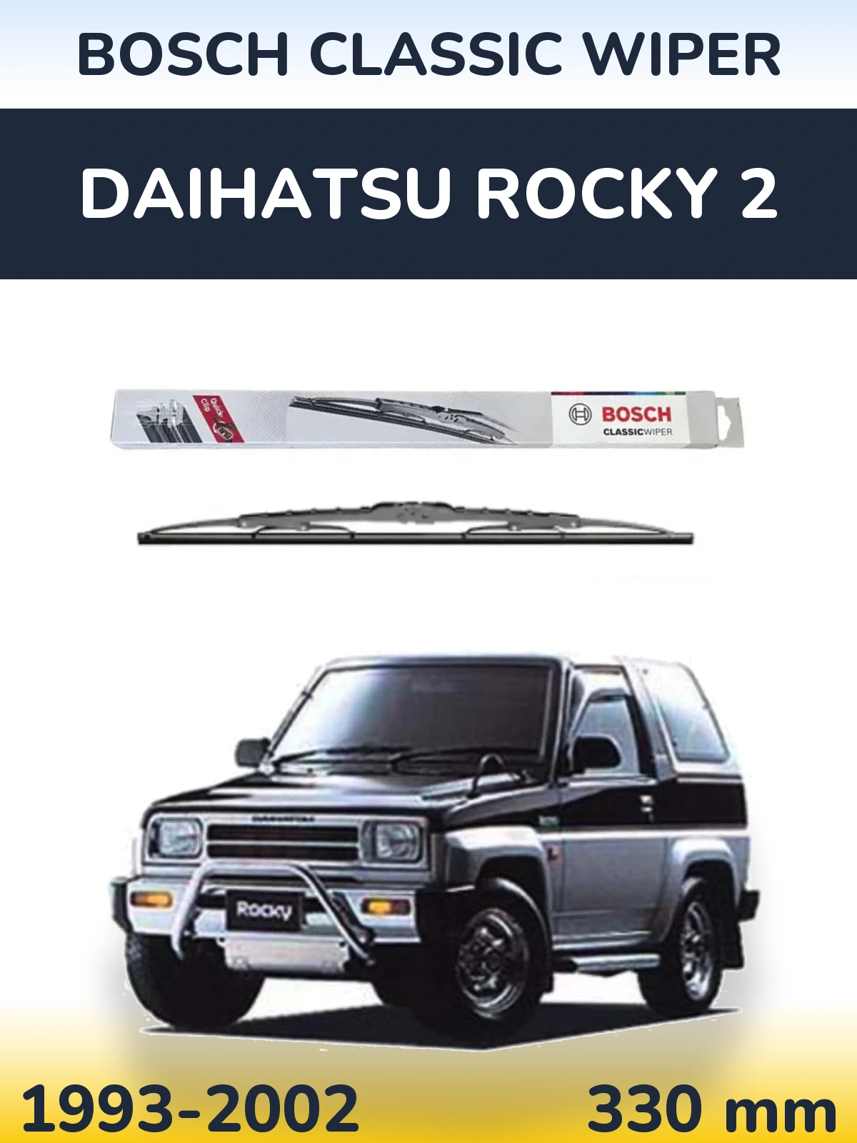 Tylna wycieraczka BOSCH Classic Wiper 340 mm do Daihatsu Rocky 2 1993-2002