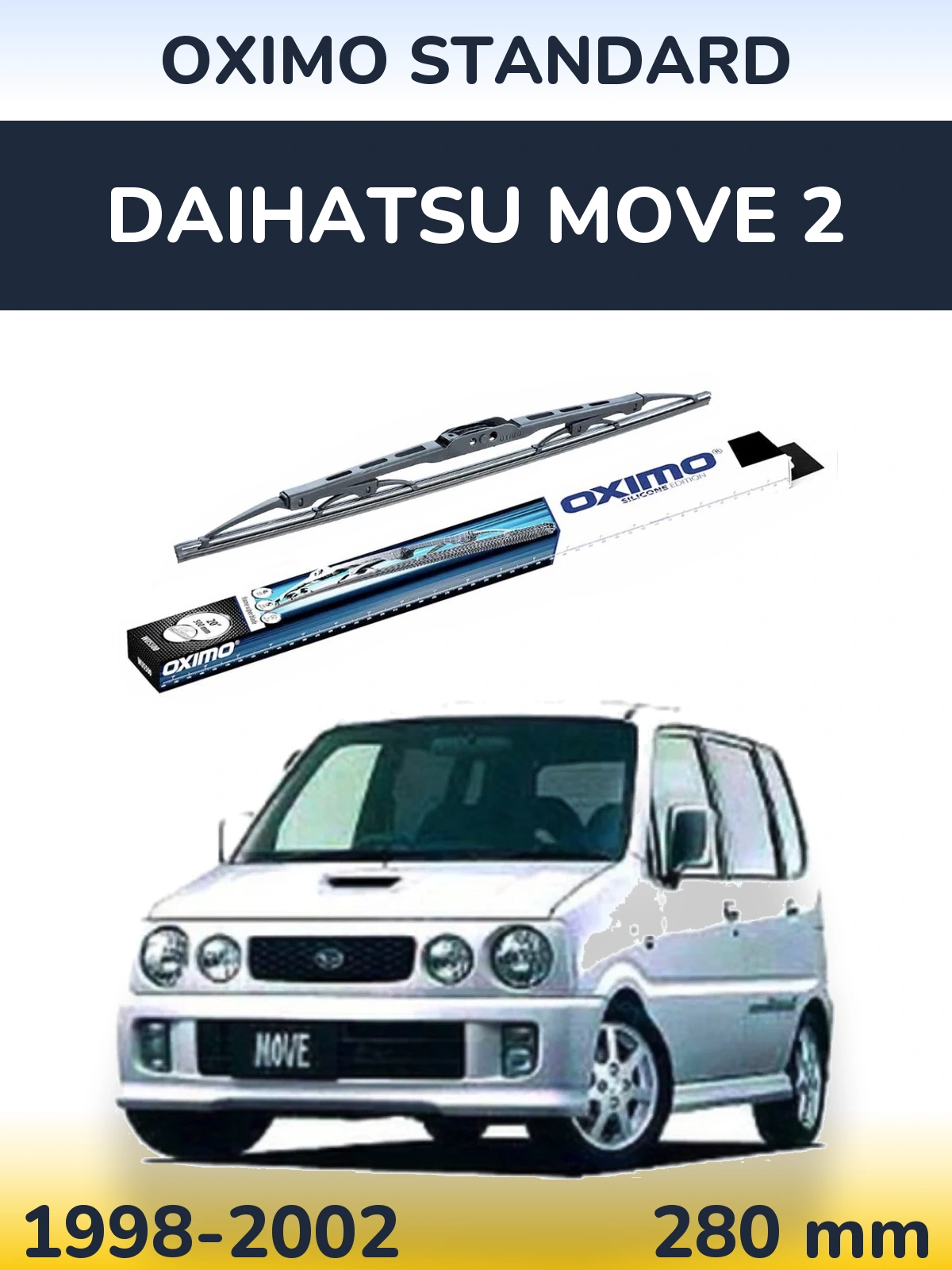 Tylna wycieraczka Oximo Standard 275 mm do Daihatsu Move 2 1998-2002