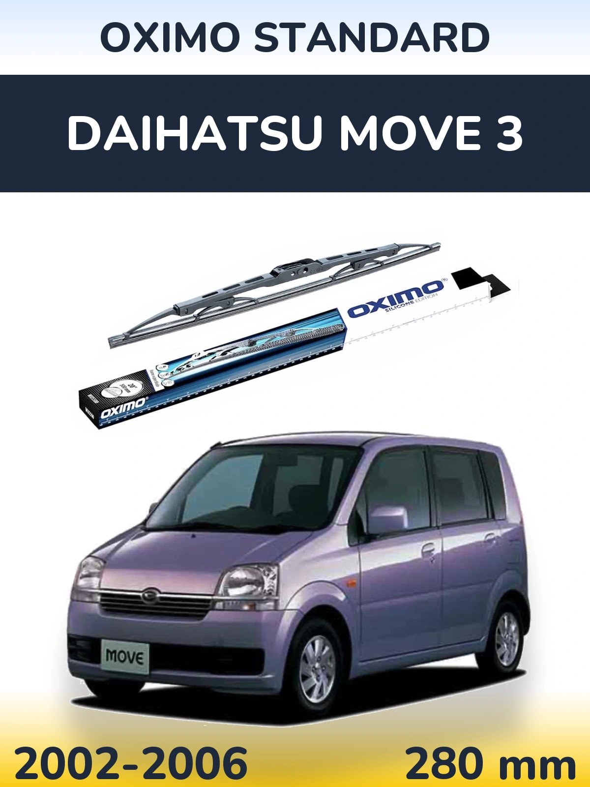 Tylna wycieraczka Oximo Standard 275 mm do Daihatsu Move 3 2002-2006