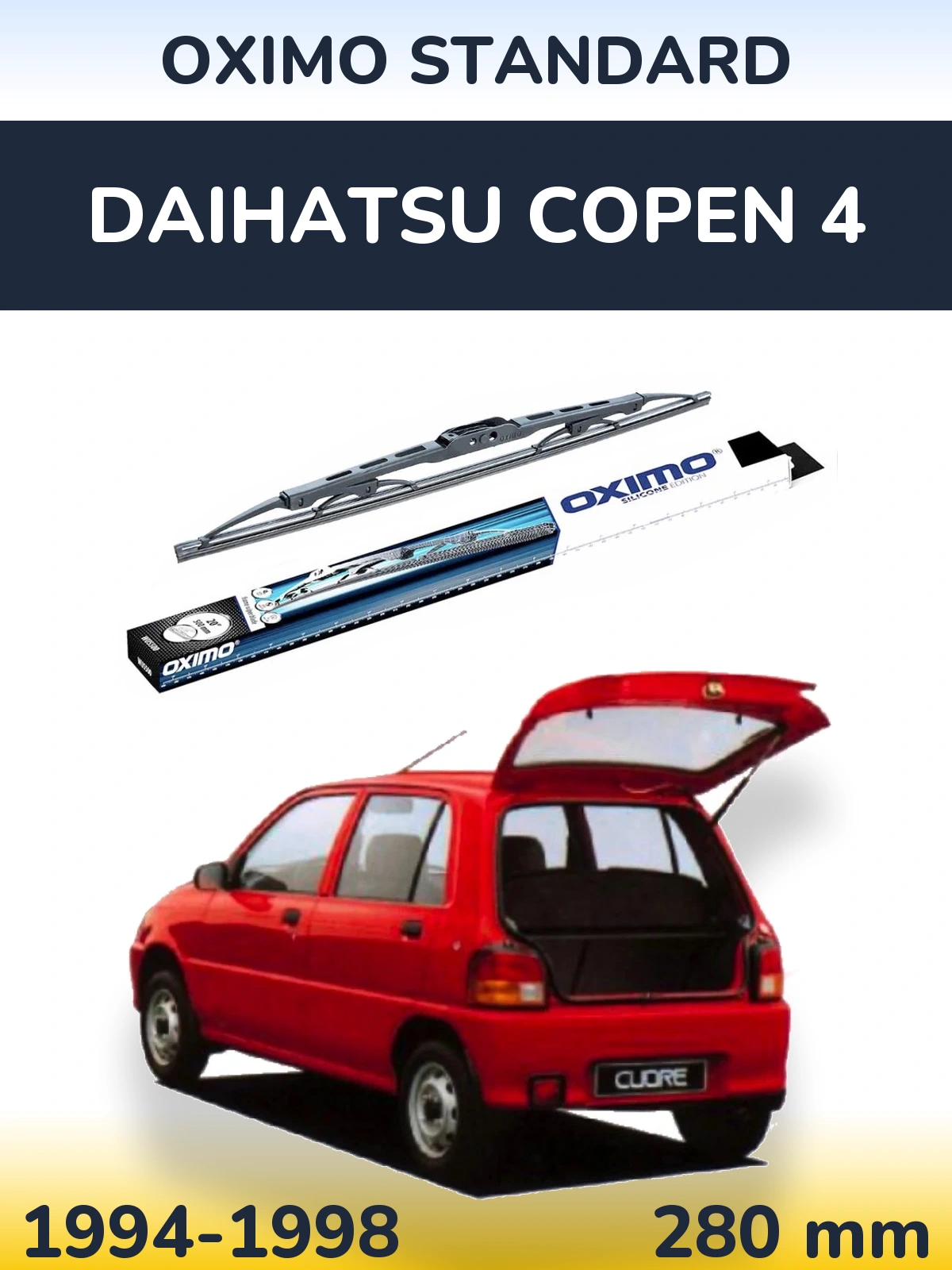 Tylna wycieraczka Oximo Standard 275 mm do Daihatsu Copen 4 1994-1998