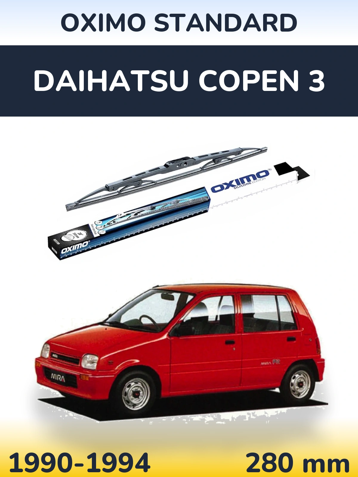Tylna wycieraczka Oximo Standard 275 mm do Daihatsu Copen 3 1990-1994