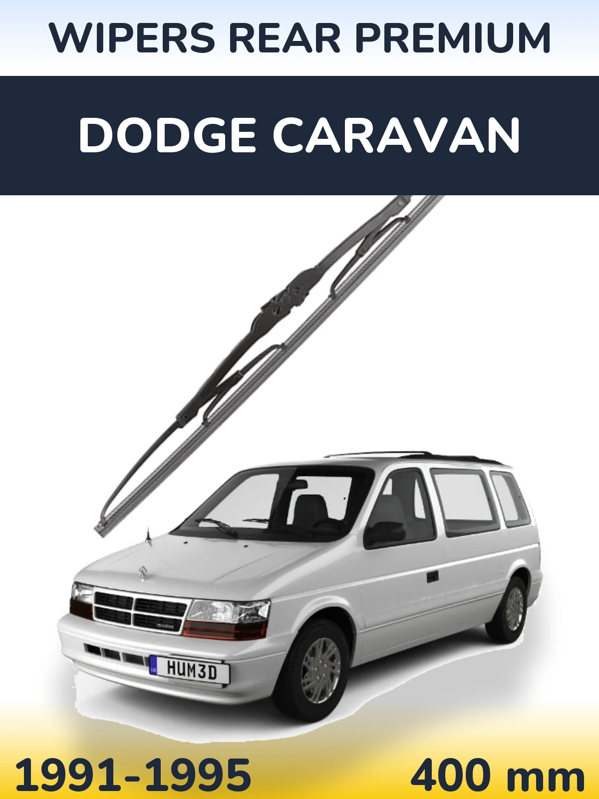 Задний дворник WIPERS REAR PREMIUM 400 мм для Dodge Caravan 1991-1995