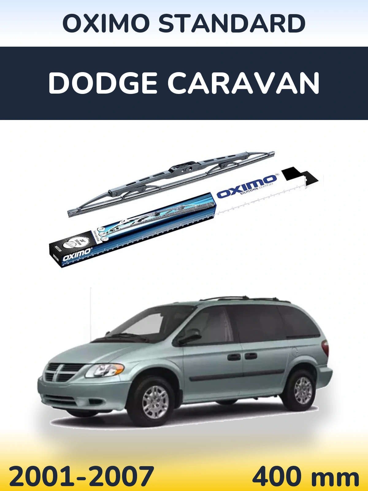 Tylna wycieraczka Oximo Standard 400 mm do Dodge Caravan 2001-2007