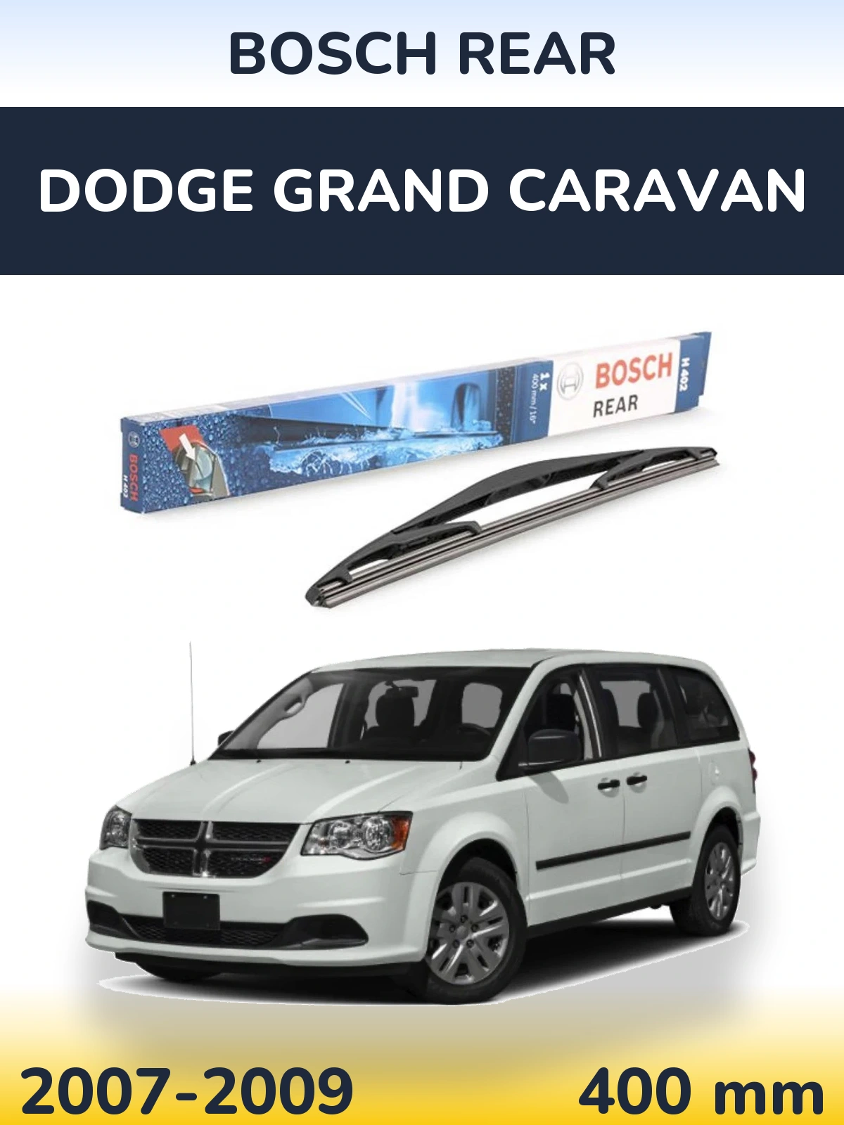 Tylna wycieraczka BOSCH Rear 400 mm do Dodge Grand Caravan 2007-2009