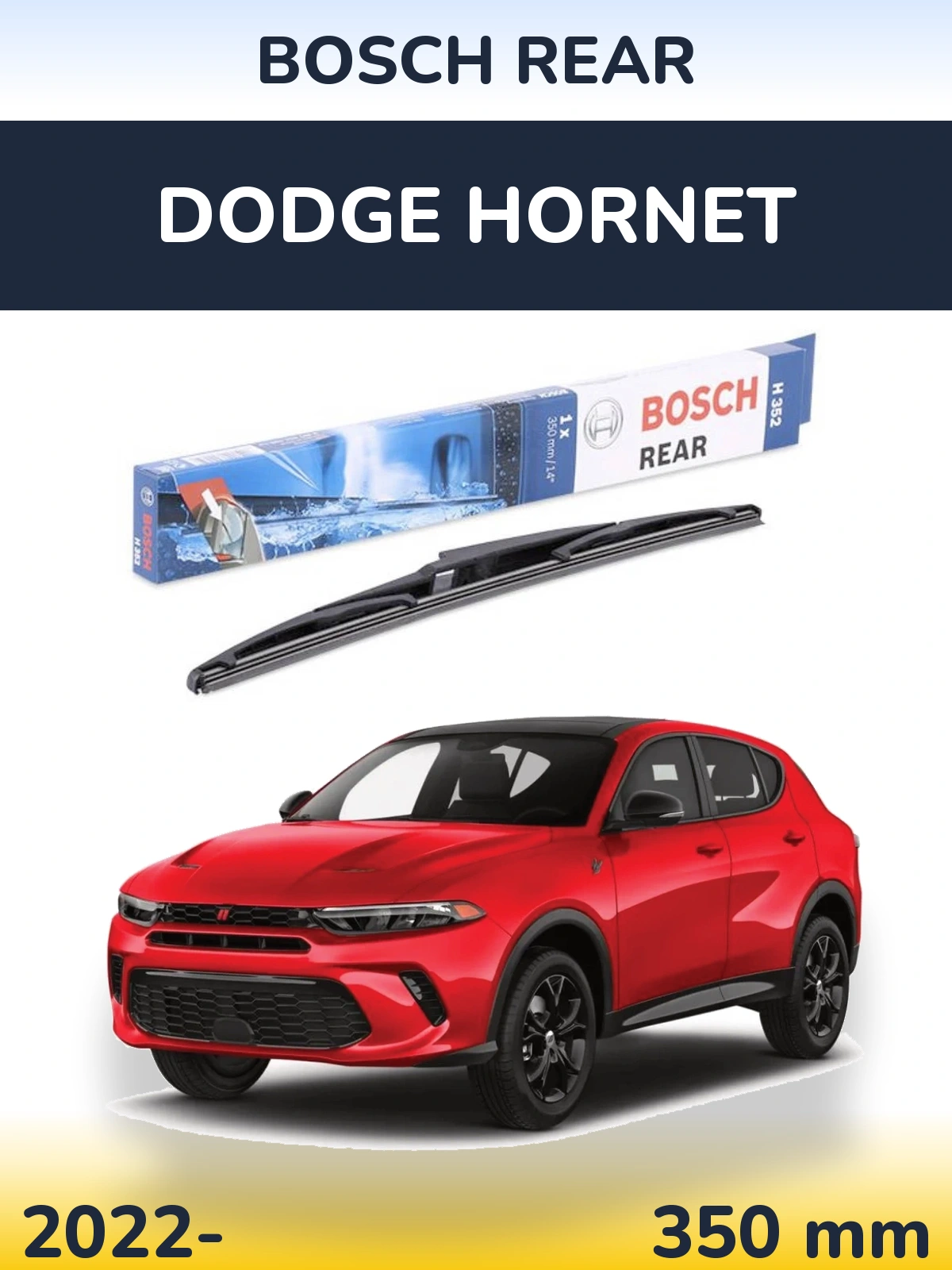 Tylna wycieraczka BOSCH Rear 350 mm do Dodge Hornet 2022-2026