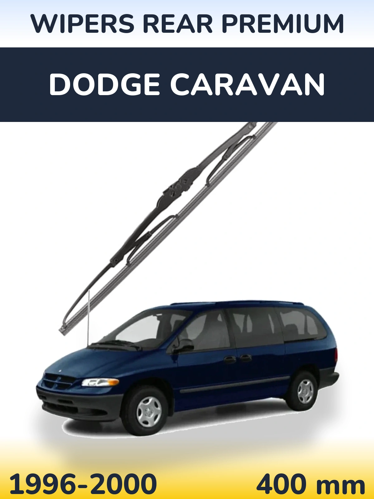 Rear wiper blade WIPERS REAR PREMIUM 400 mm for Dodge Caravan 1996-2000
