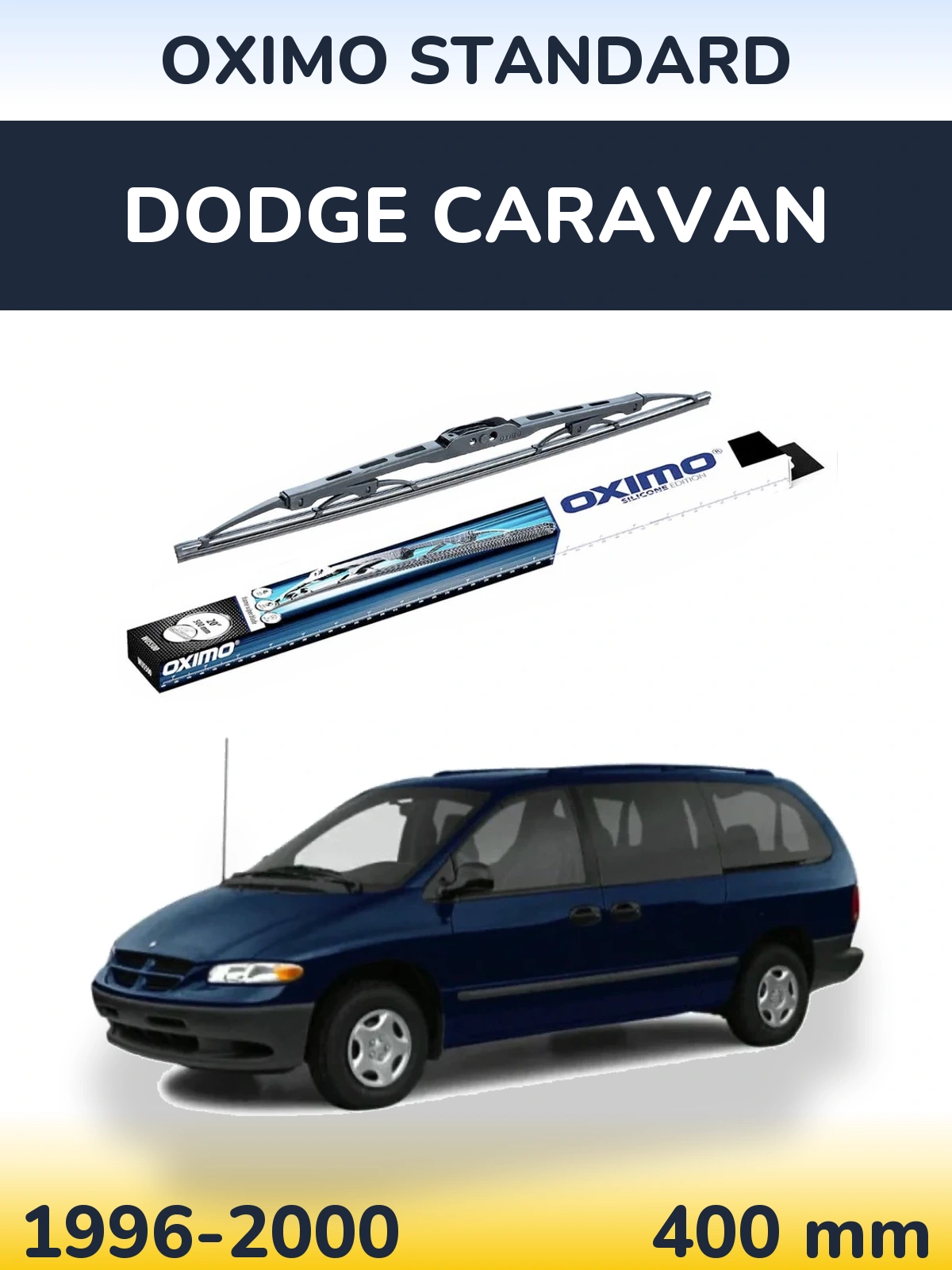 Rear wiper blade Oximo Standard 400 mm for Dodge Caravan 1996-2000
