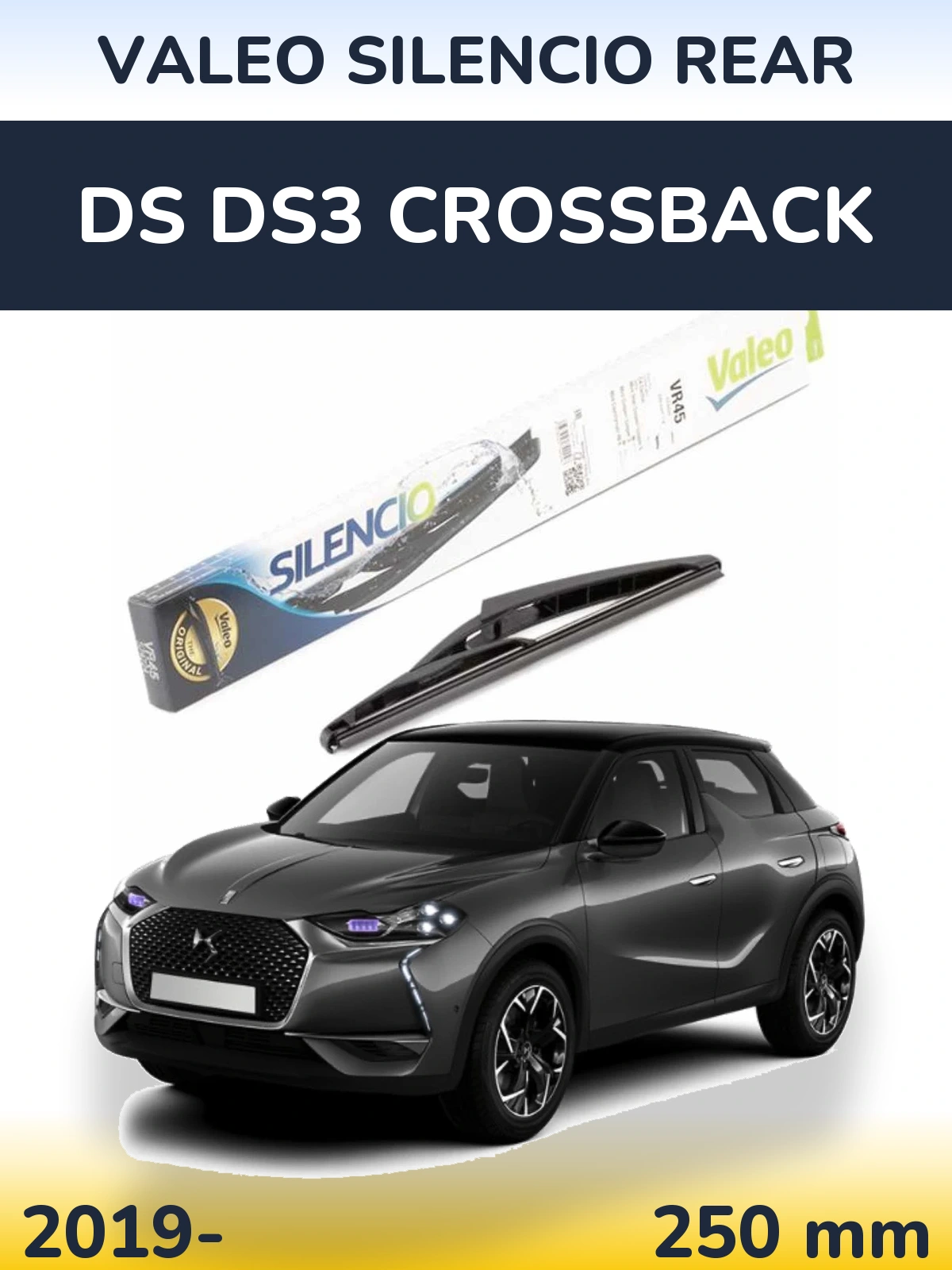 Tylna wycieraczka Valeo Silencio Rear 240 mm do DS DS3 Crossback 2019-2026