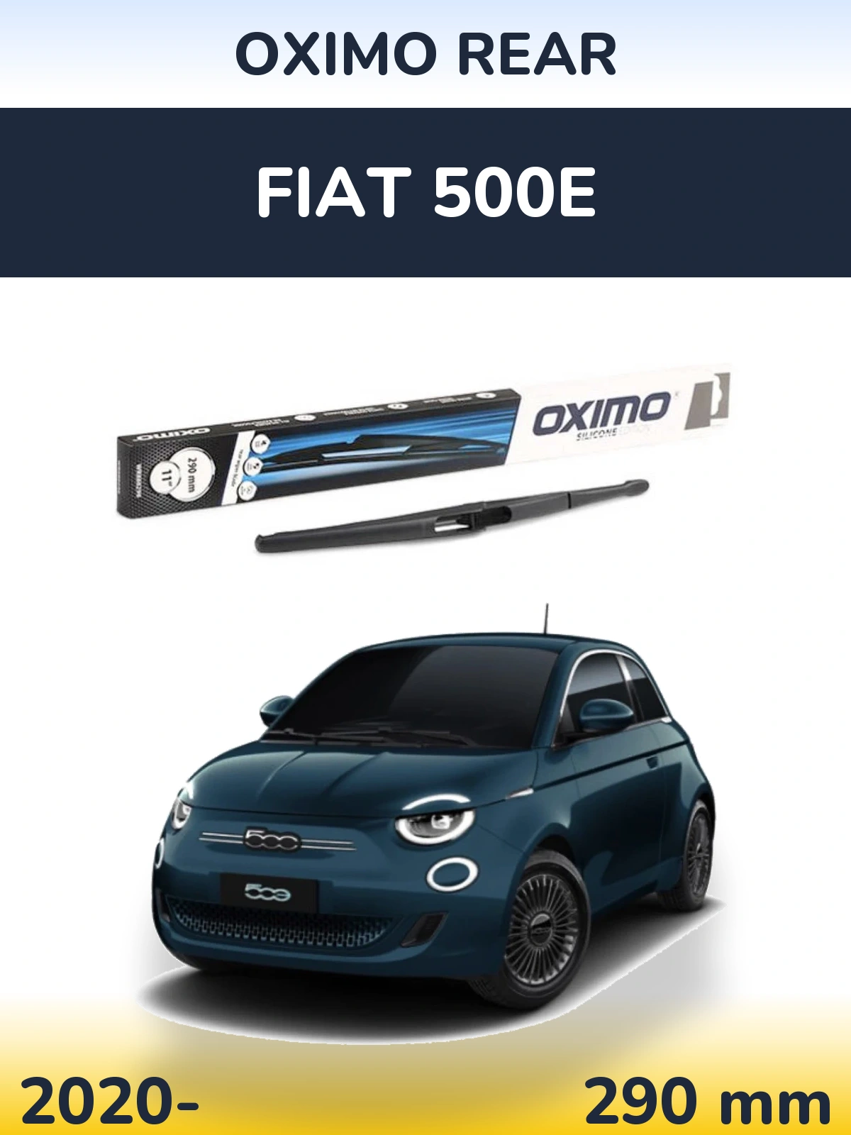 Задний дворник Oximo Rear 290 мм для Fiat 500e 2020-2026