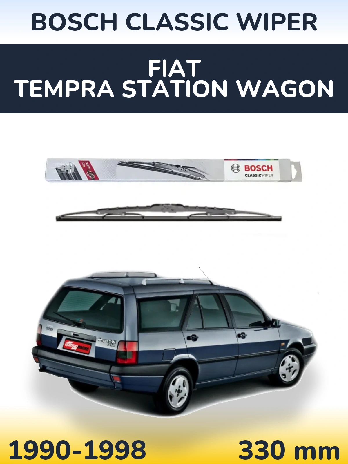 Tylna wycieraczka BOSCH Classic Wiper 340 mm do Fiat Tempra Station Wagon 1990-1998