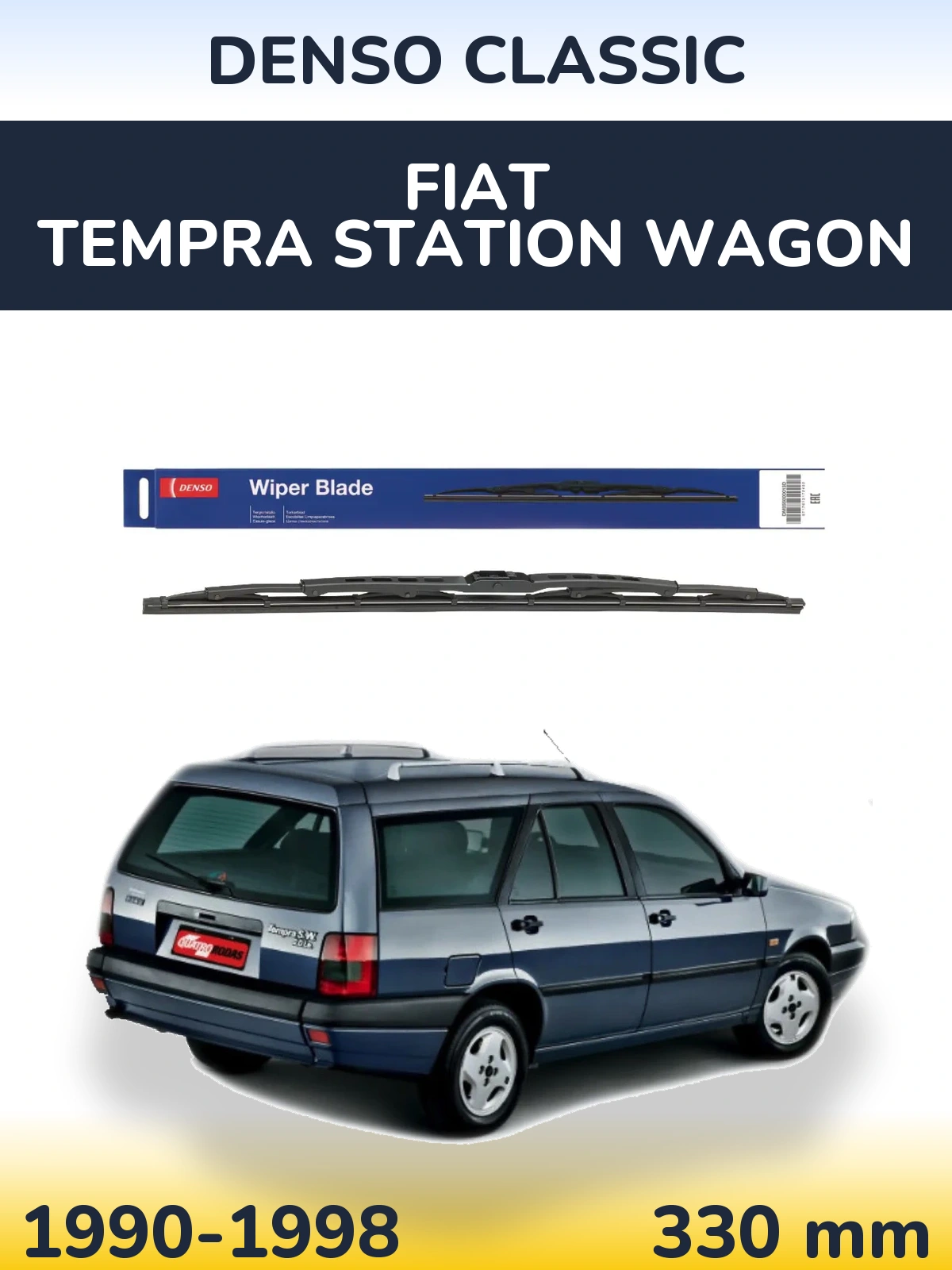 Tylna wycieraczka Denso Classic 330 mm do Fiat Tempra Station Wagon 1990-1998