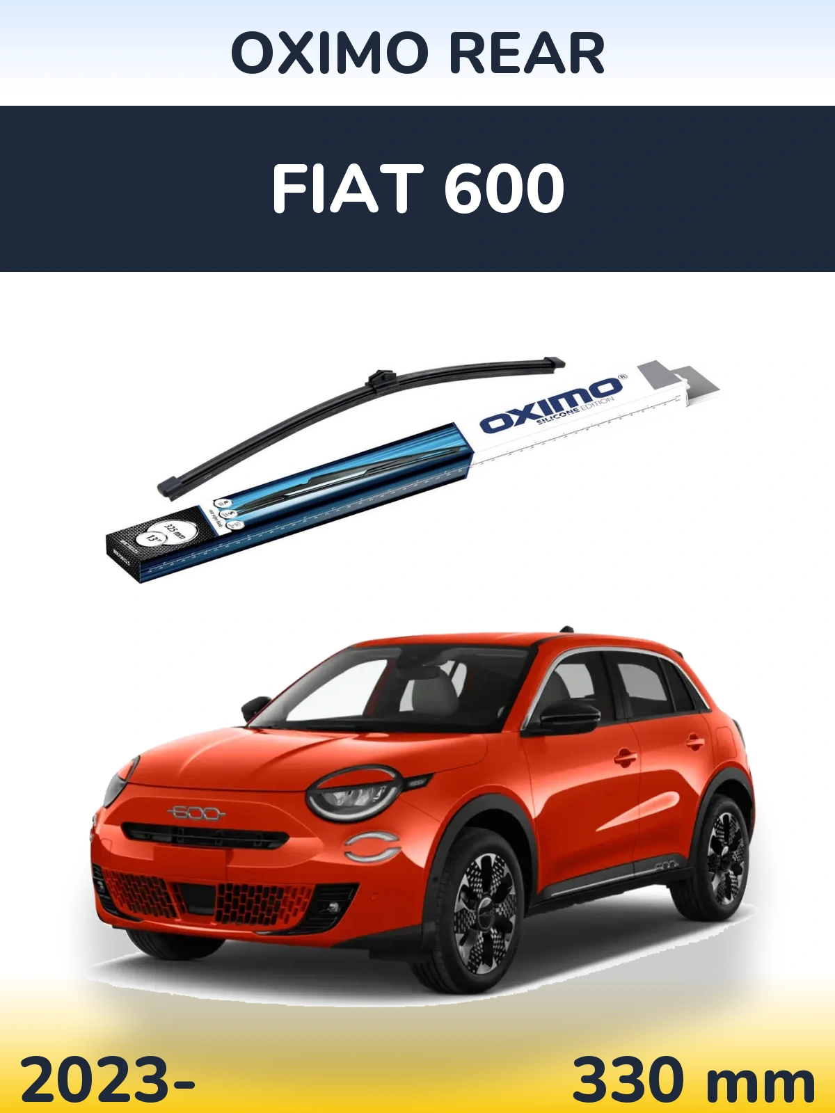 Rear wiper blade Oximo Rear 325 mm for Fiat 600 2023-2026