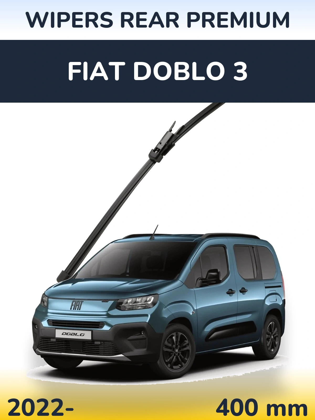 Tylna wycieraczka WIPERS REAR PREMIUM 400 mm do Fiat Doblo 3 2022-2026