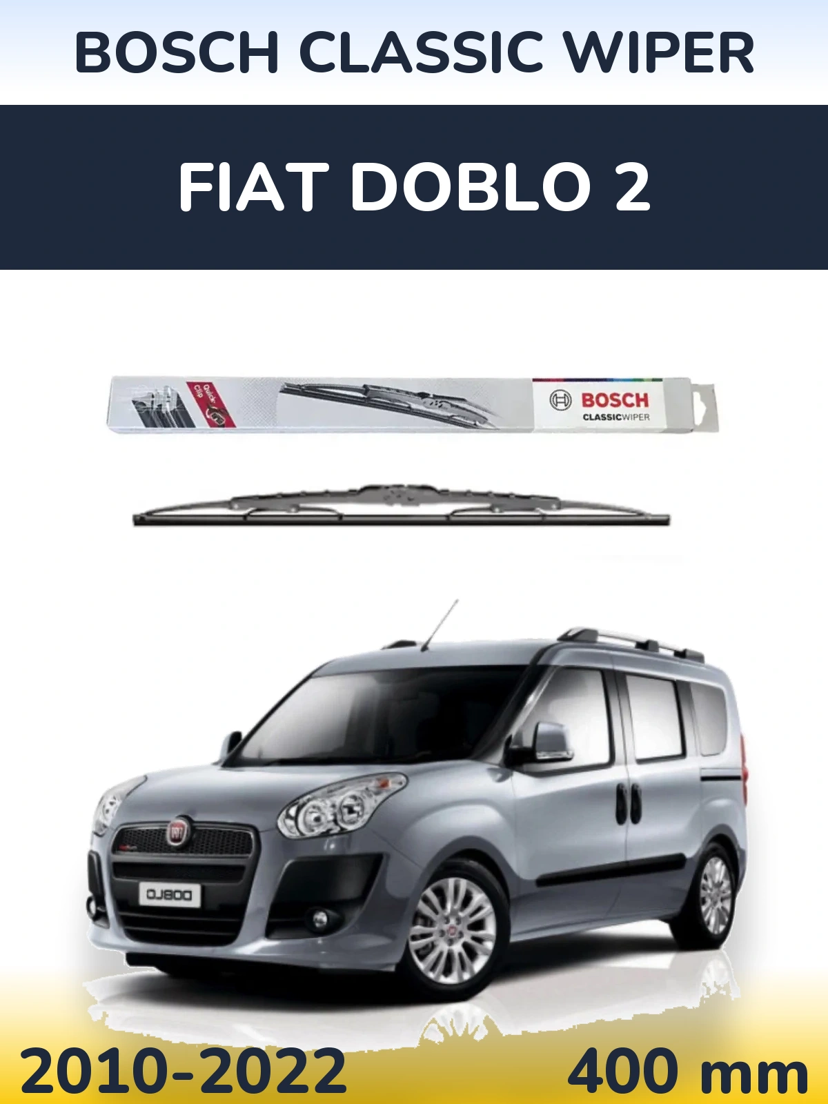 Tylna wycieraczka BOSCH Classic Wiper 400 mm do Fiat Doblo 2 2010-2022