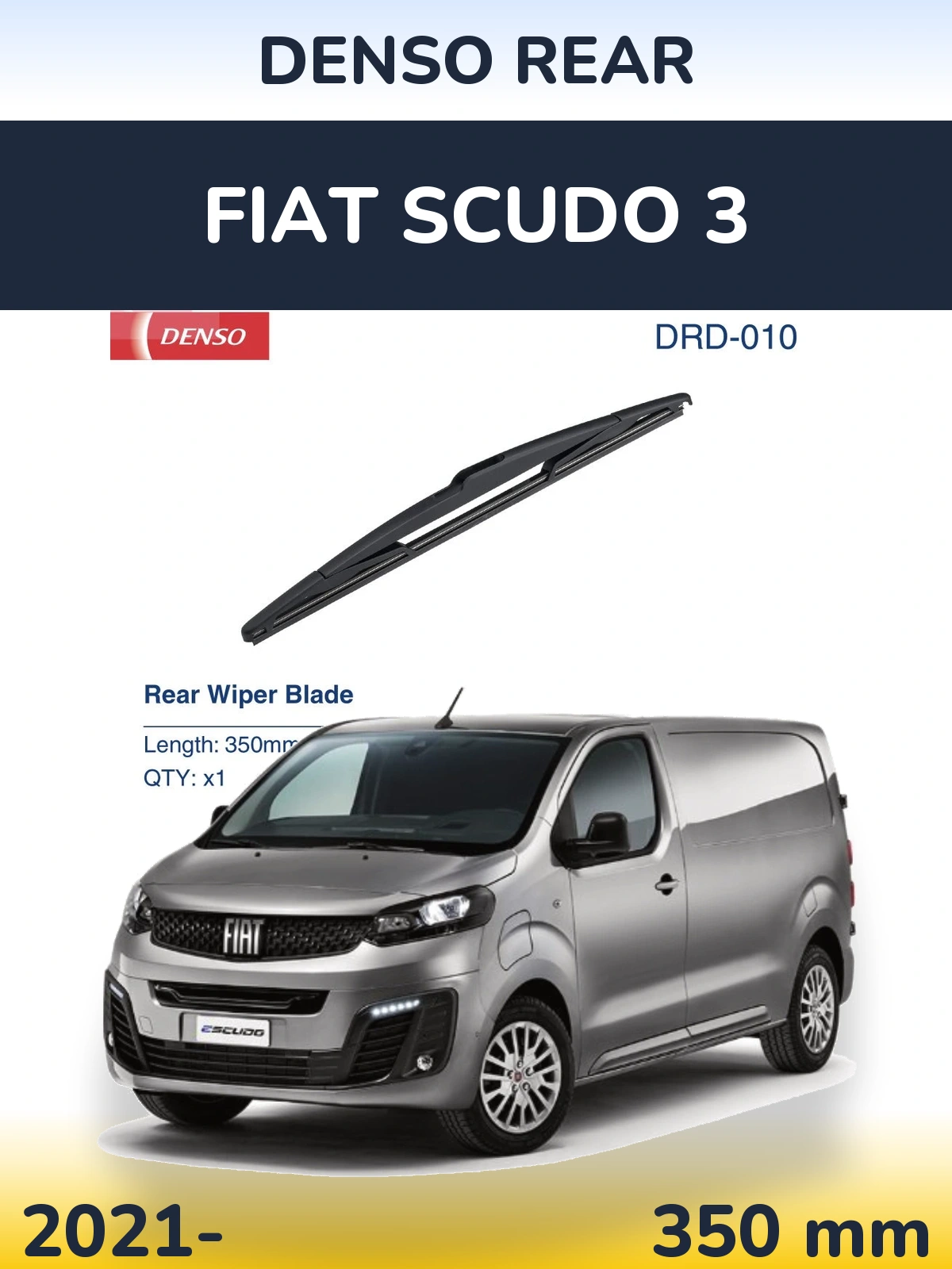Задний дворник Denso Rear 350 мм для Fiat Scudo 3 2021-2026