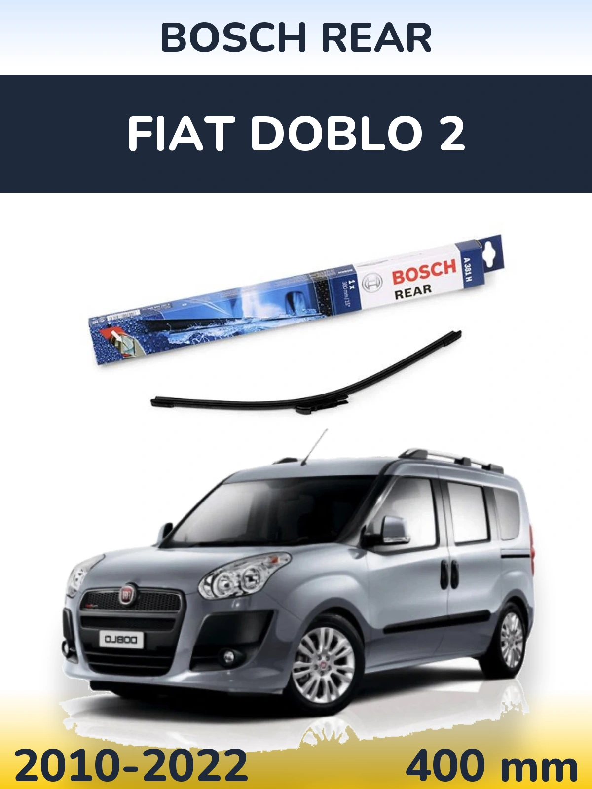 Tylna wycieraczka BOSCH Rear 380 mm do Fiat Doblo 2 2010-2022