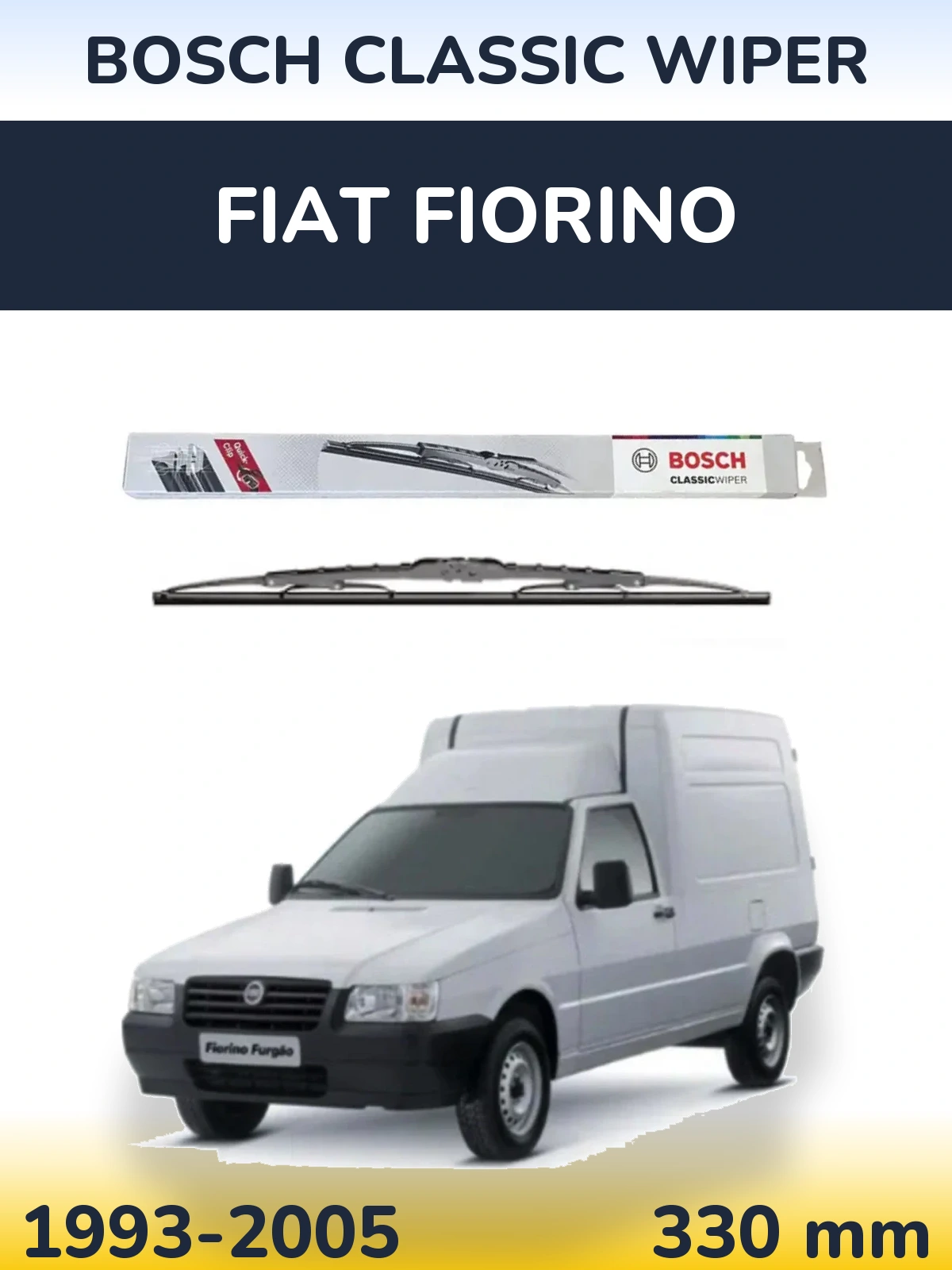 Задний дворник BOSCH Classic Wiper 340 мм для Fiat Fiorino 1993-2005