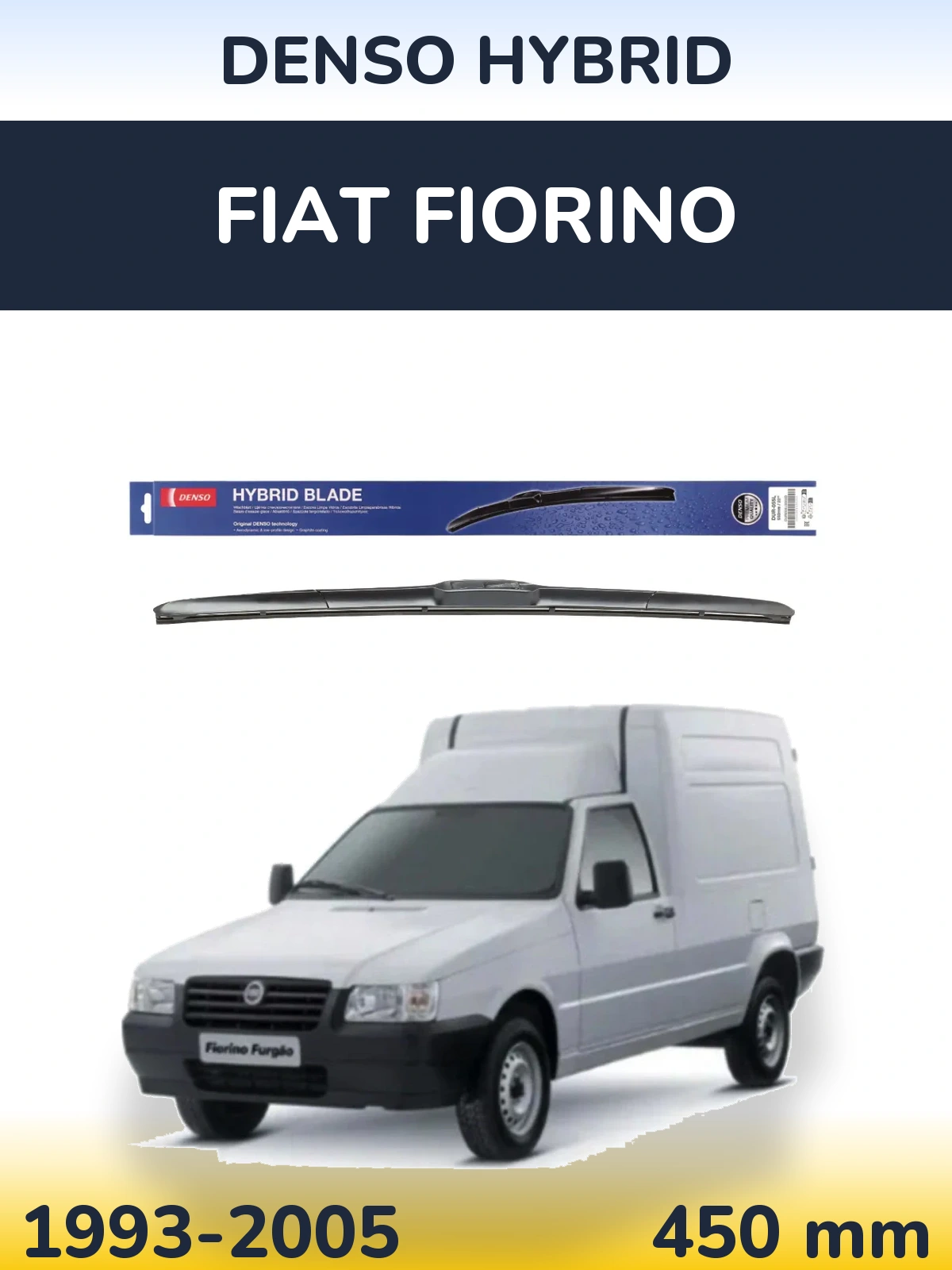 Передний дворник Denso Hybrid 450 мм для Fiat Fiorino 1993-2005