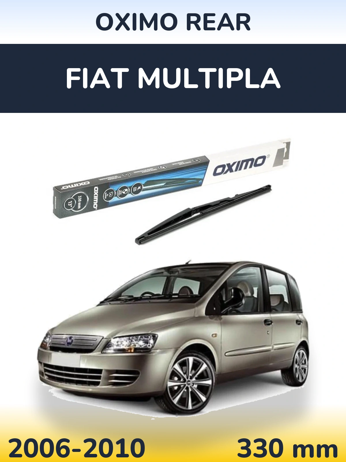 Rear wiper blade Oximo Rear 330 mm for Fiat Multipla 2006-2010