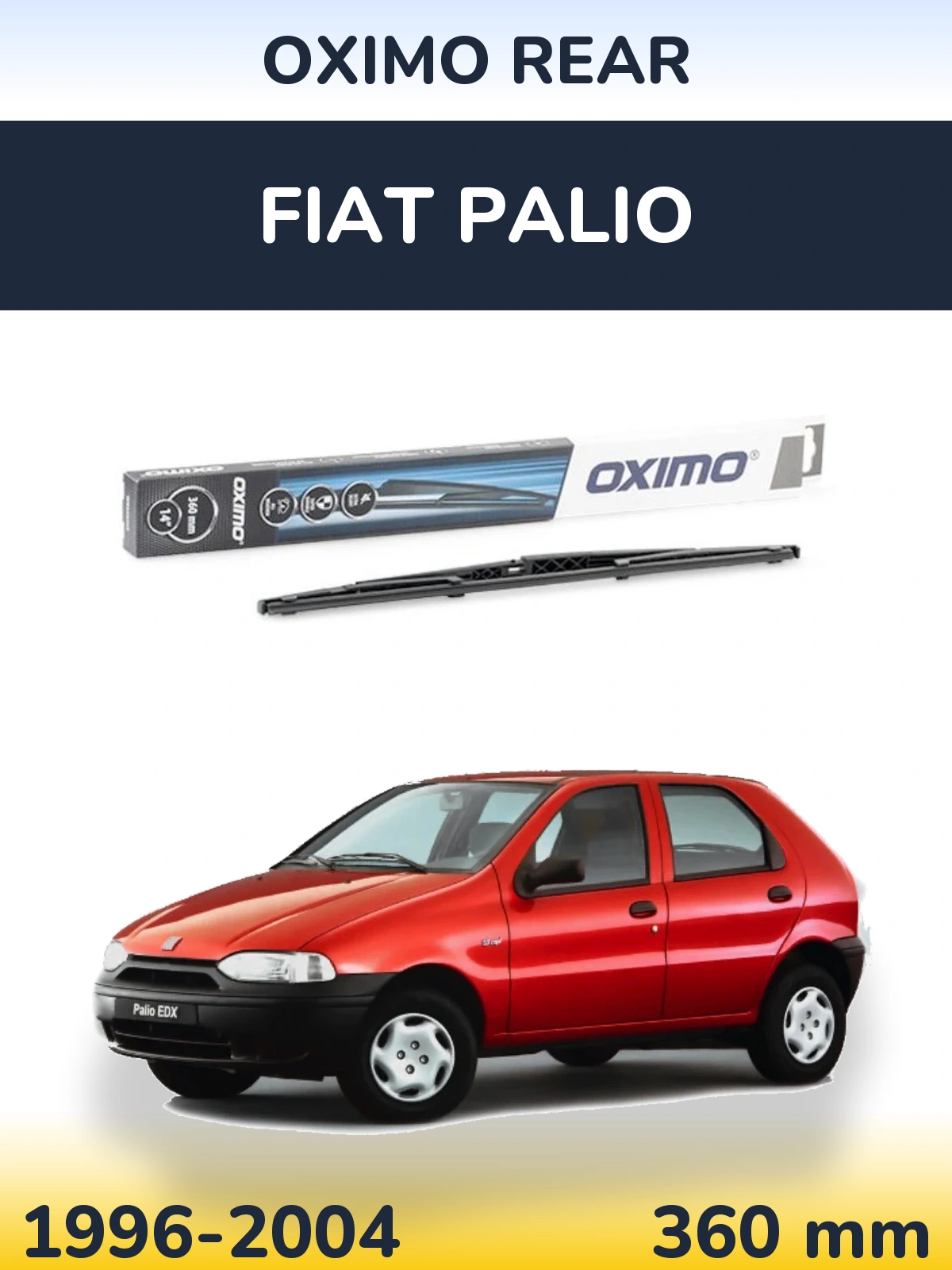 Задний дворник Oximo Rear 360 мм для Fiat Palio 1996-2004