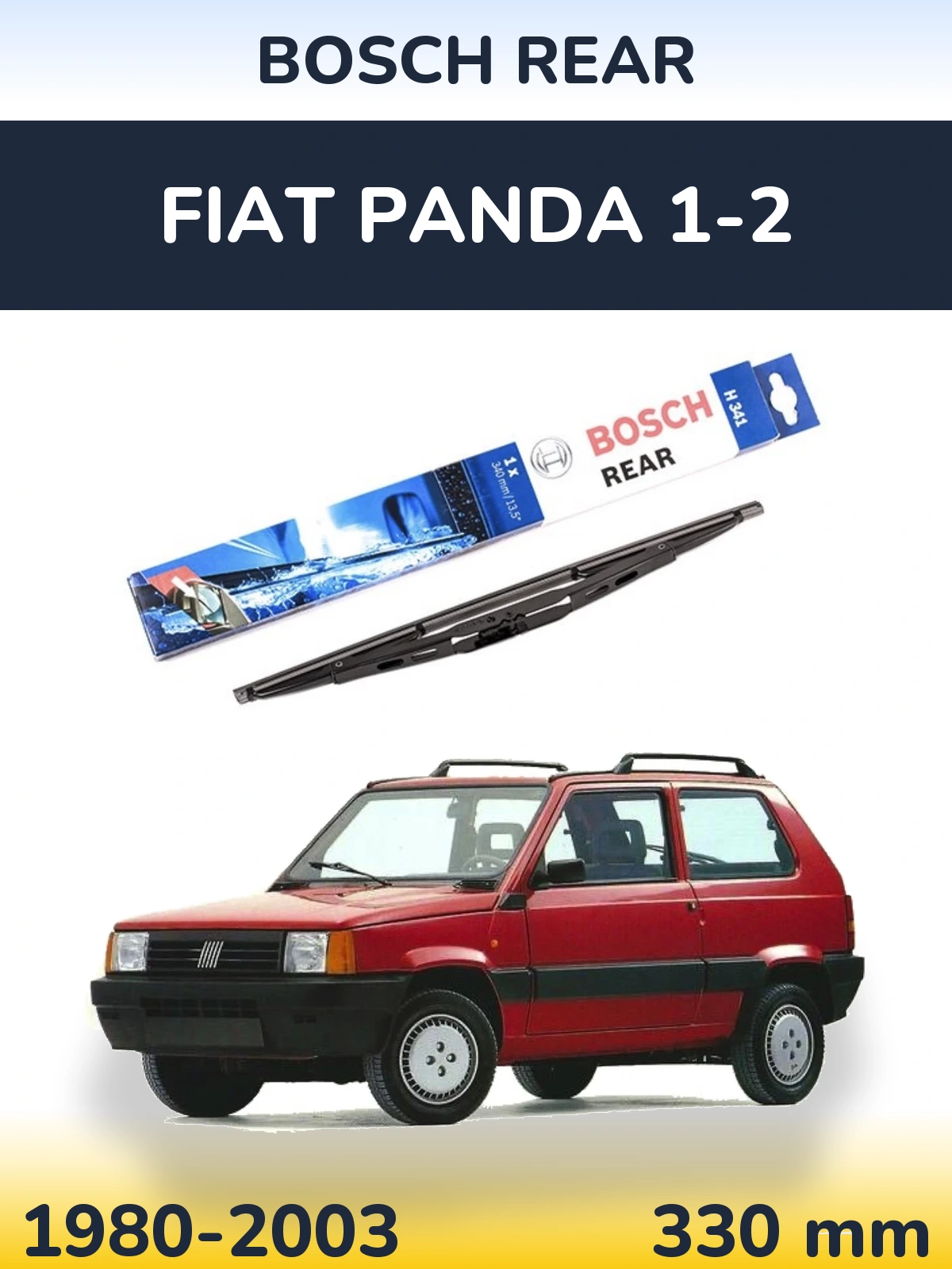 Tylna wycieraczka BOSCH Rear 340 mm do Fiat Panda 1-2 1980-2003