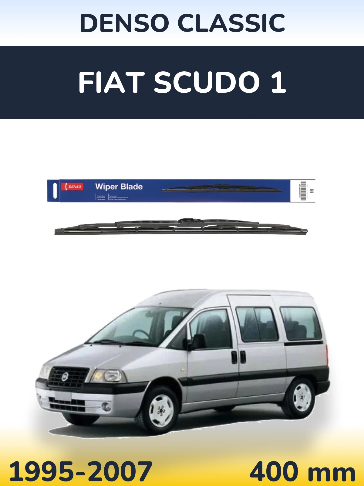 Tylna wycieraczka Denso Classic 400 mm do Fiat Scudo 1 1995-2007