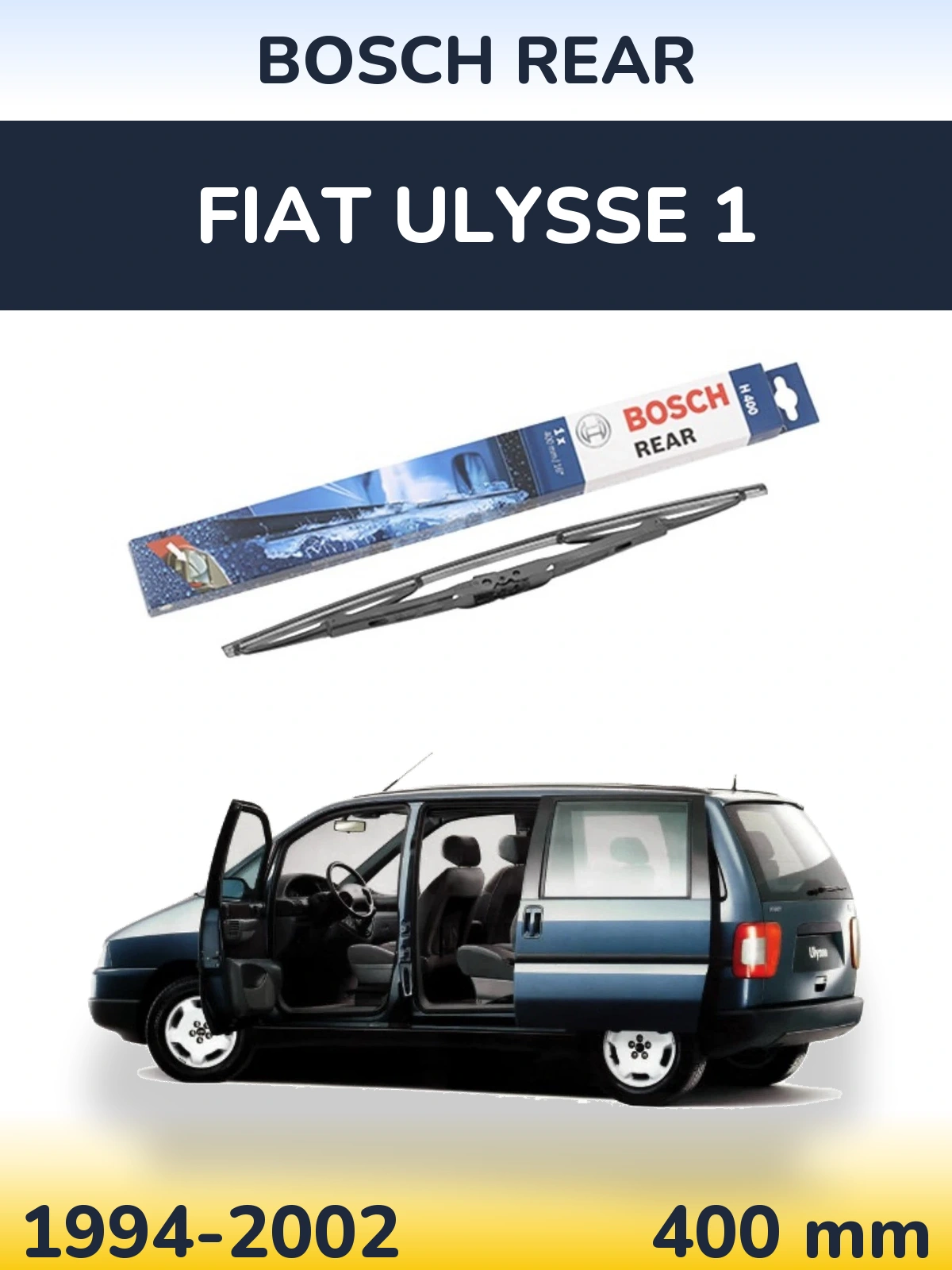 Задний дворник BOSCH Rear 400 мм для Fiat Ulysse 1 1994-2002