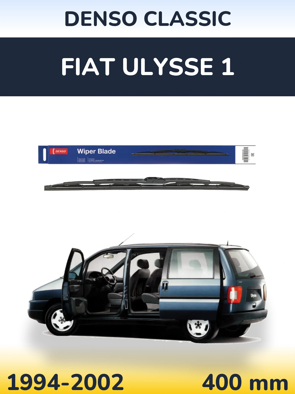 Tylna wycieraczka Denso Classic 400 mm do Fiat Ulysse 1 1994-2002