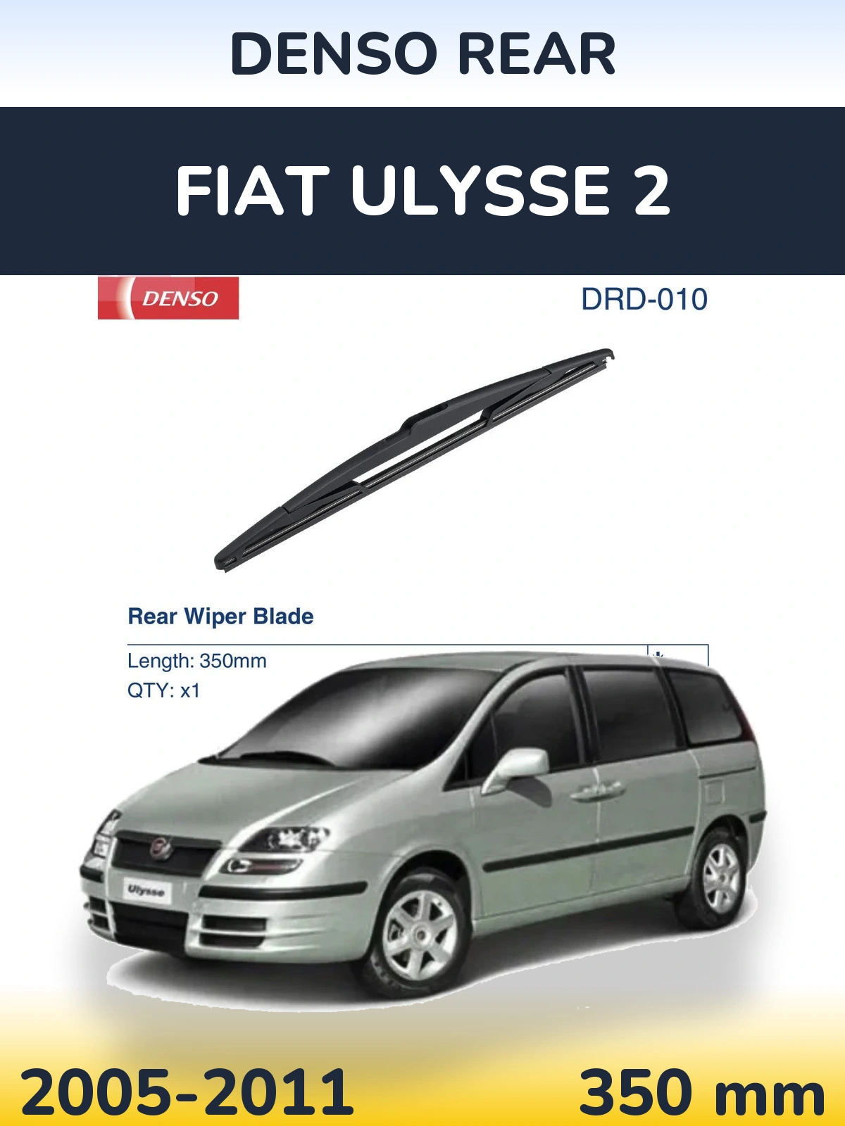 Задний дворник Denso Rear 350 мм для Fiat Ulysse 2 2005-2011