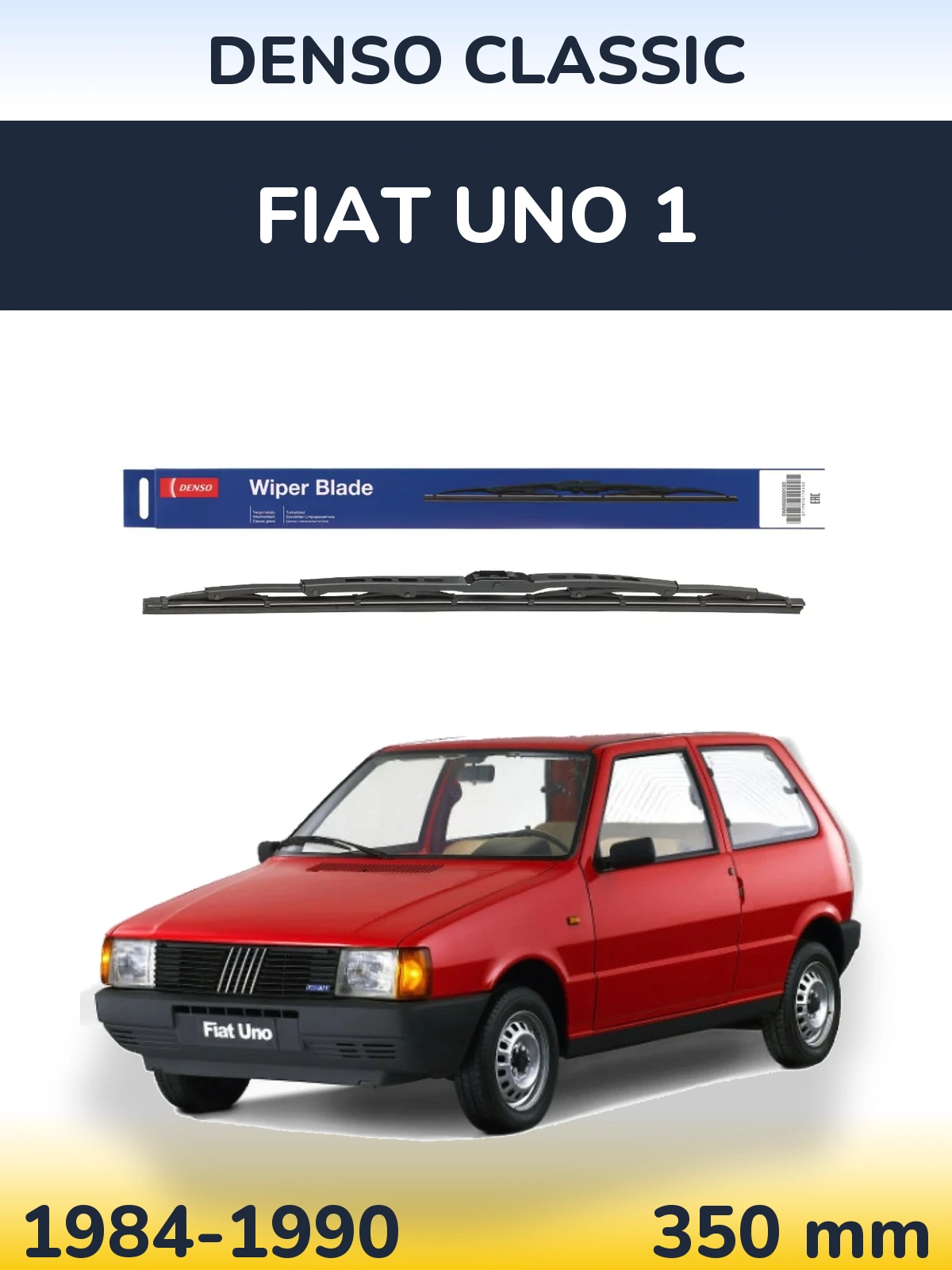Tylna wycieraczka Denso Classic 350 mm do Fiat Uno 1 1984-1990