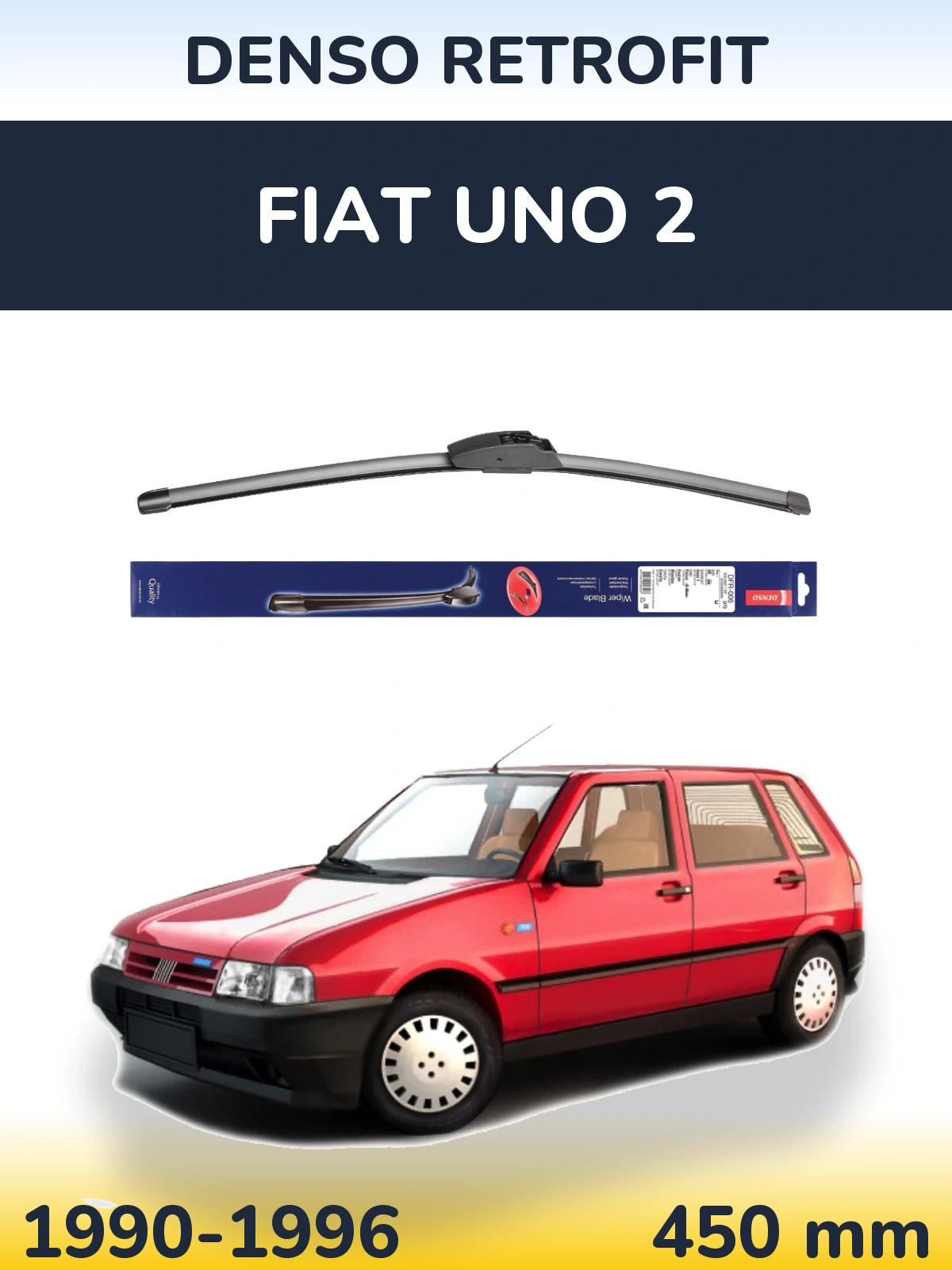 Передний дворник Denso Retrofit 450 мм для Fiat Uno 2 1990-1996