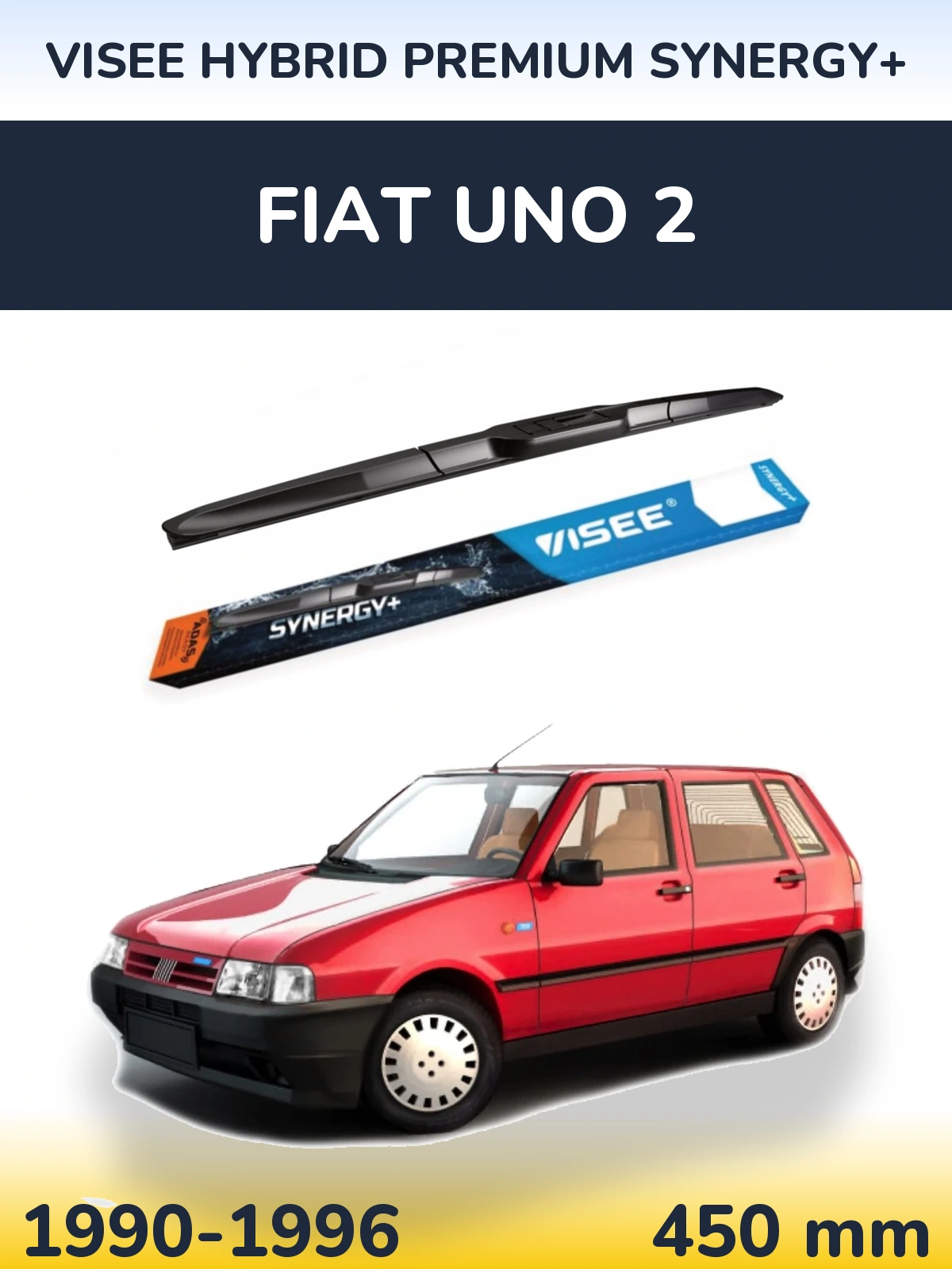 Przednia wycieraczka VISEE HYBRID PREMIUM SYNERGY+ 450 mm do Fiat Uno 2 1990-1996