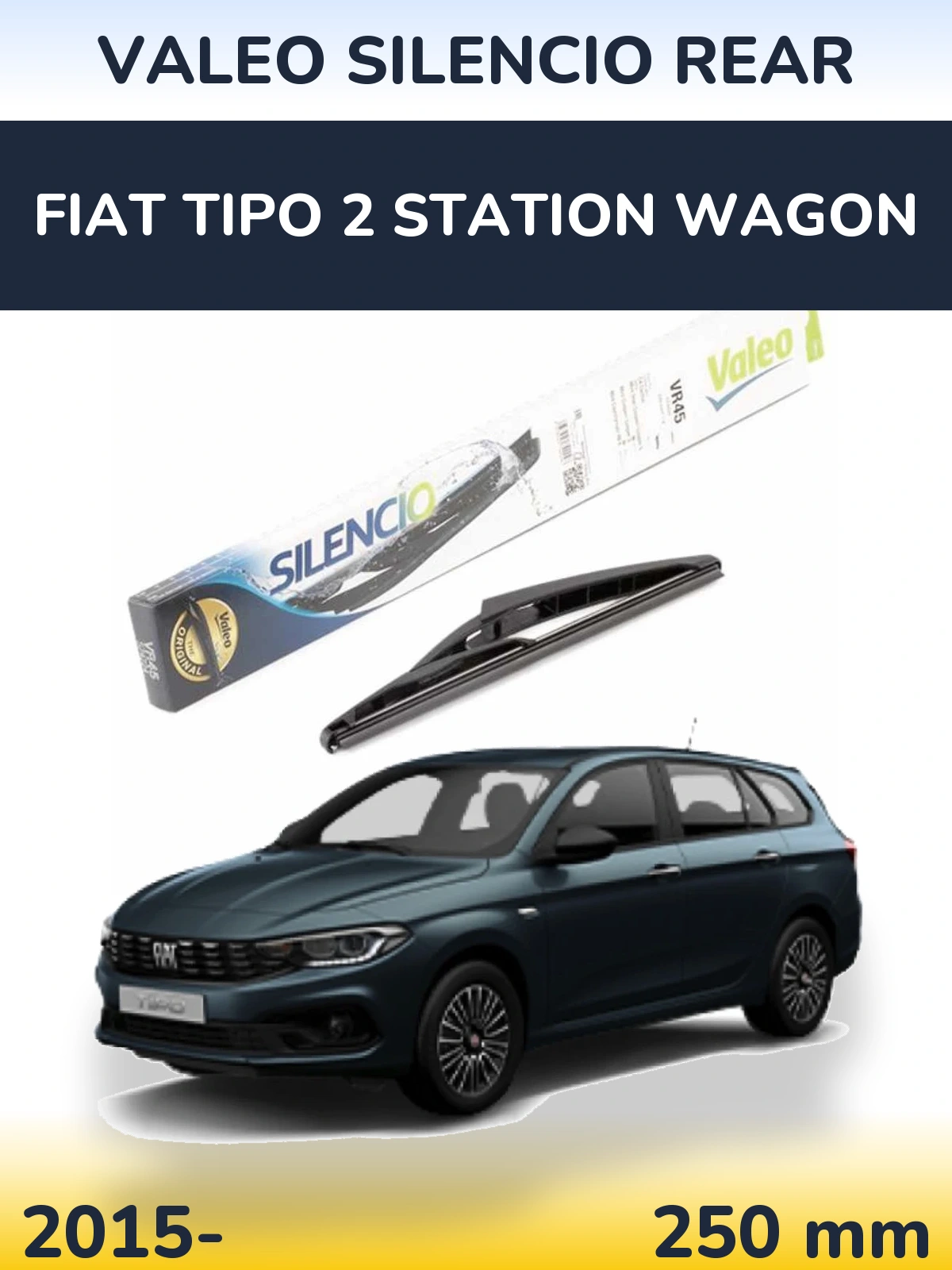 Tylna wycieraczka Valeo Silencio Rear 240 mm do Fiat Tipo 2 Station Wagon 2015-2026