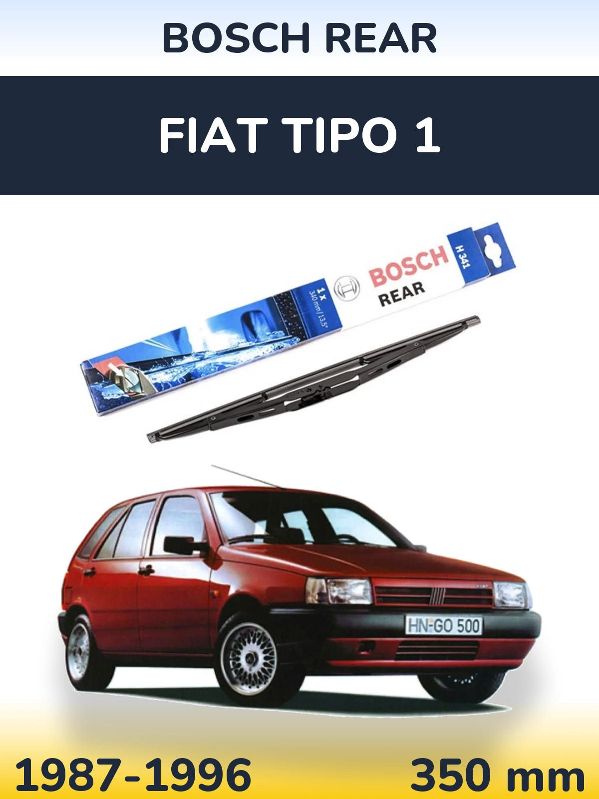 Задний дворник BOSCH Rear 340 мм для Fiat Tipo 1 1987-1996