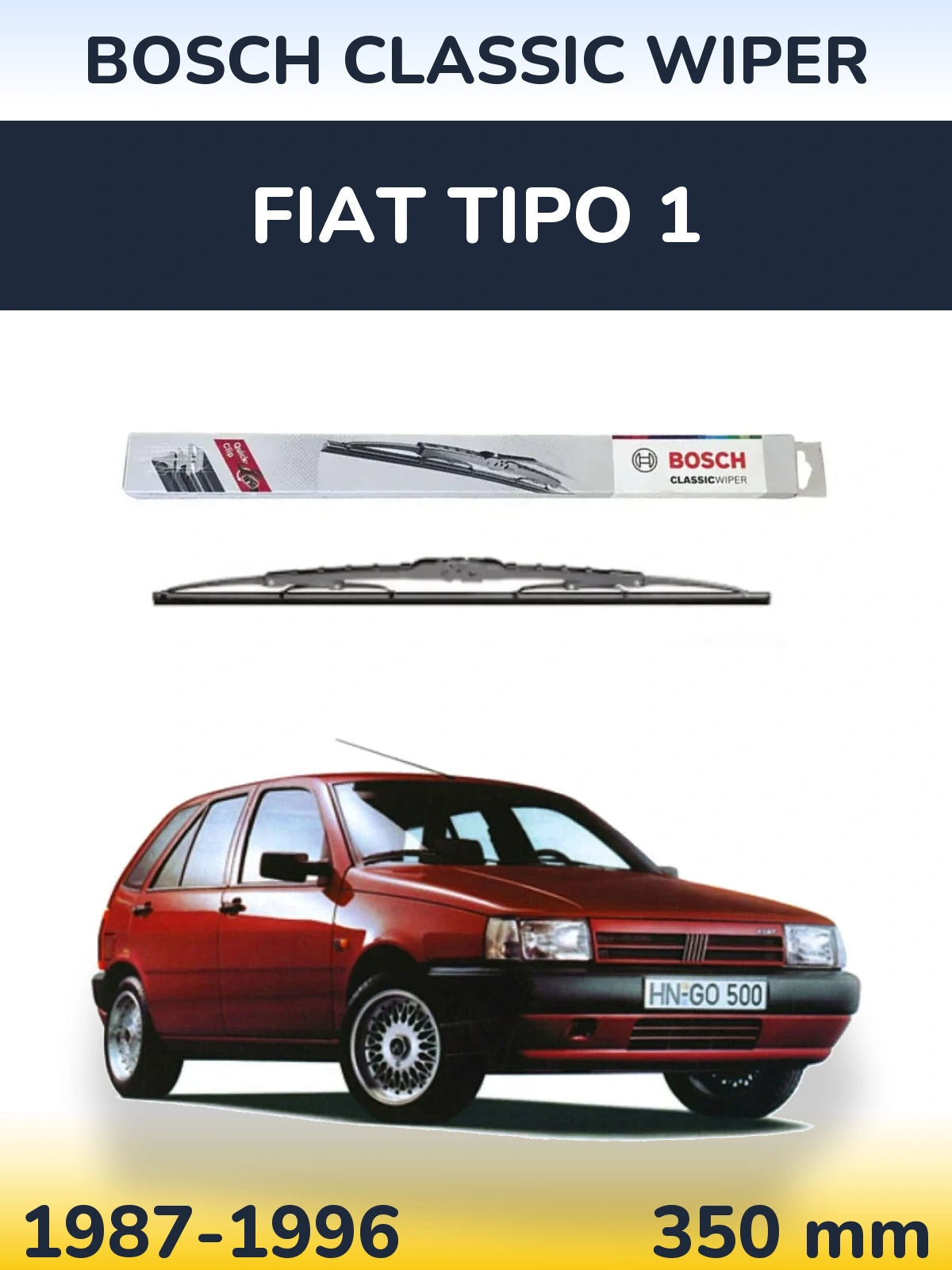 Tylna wycieraczka BOSCH Classic Wiper 340 mm do Fiat Tipo 1 1987-1996
