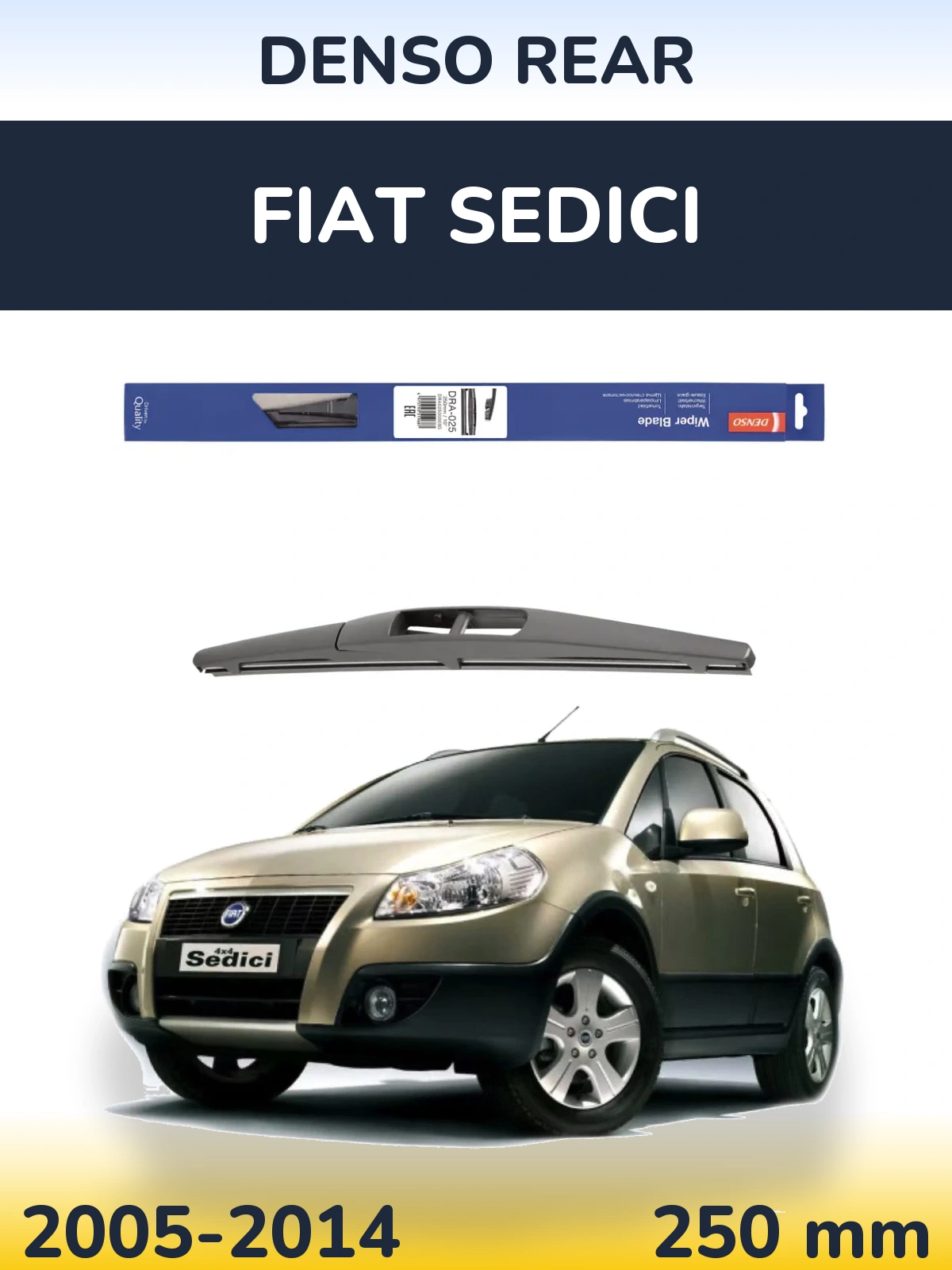 Tylna wycieraczka Denso Rear 250 mm do Fiat Sedici 2005-2014