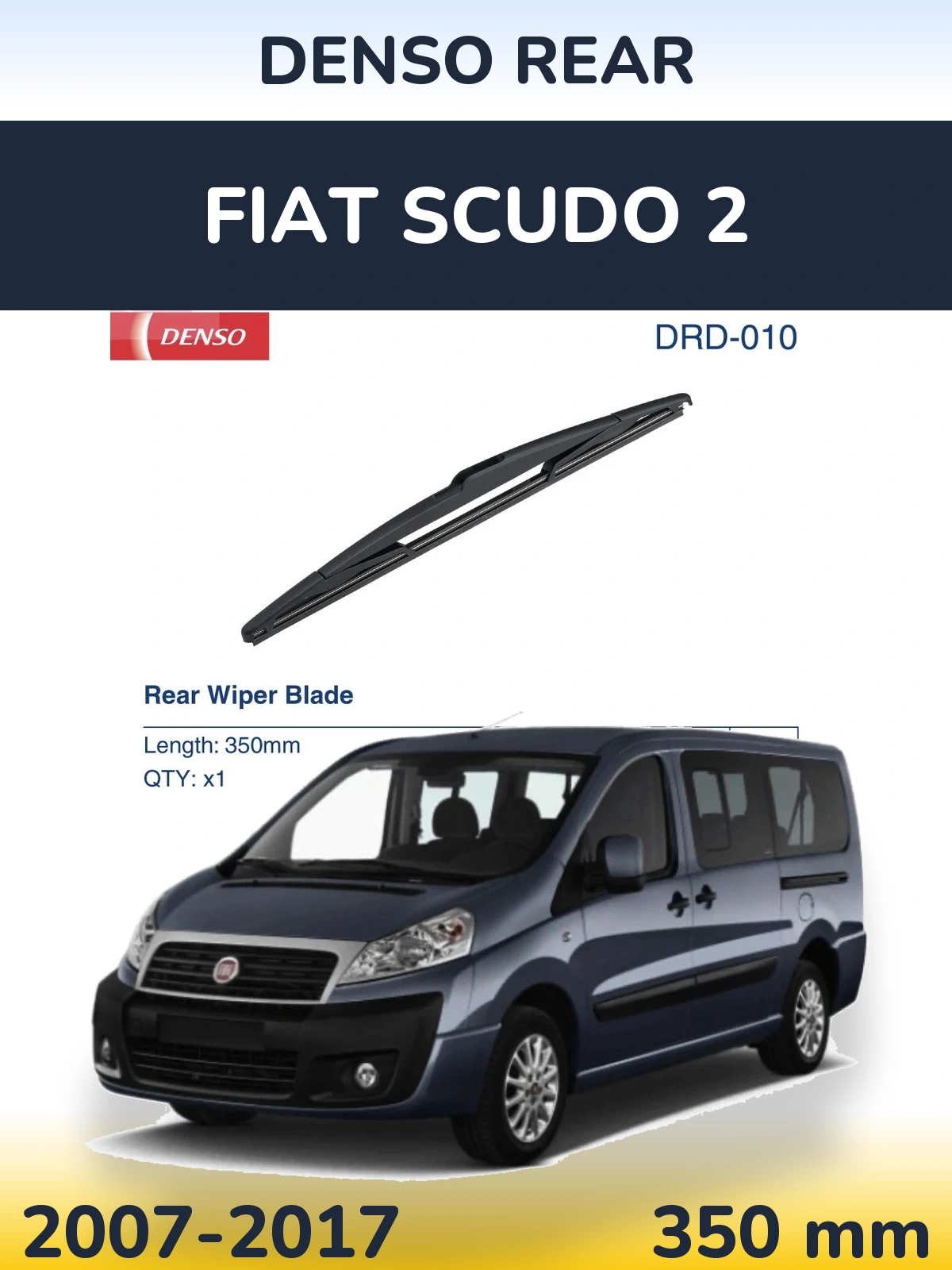 Tylna wycieraczka Denso Rear 350 mm do Fiat Scudo 2 2007-2017