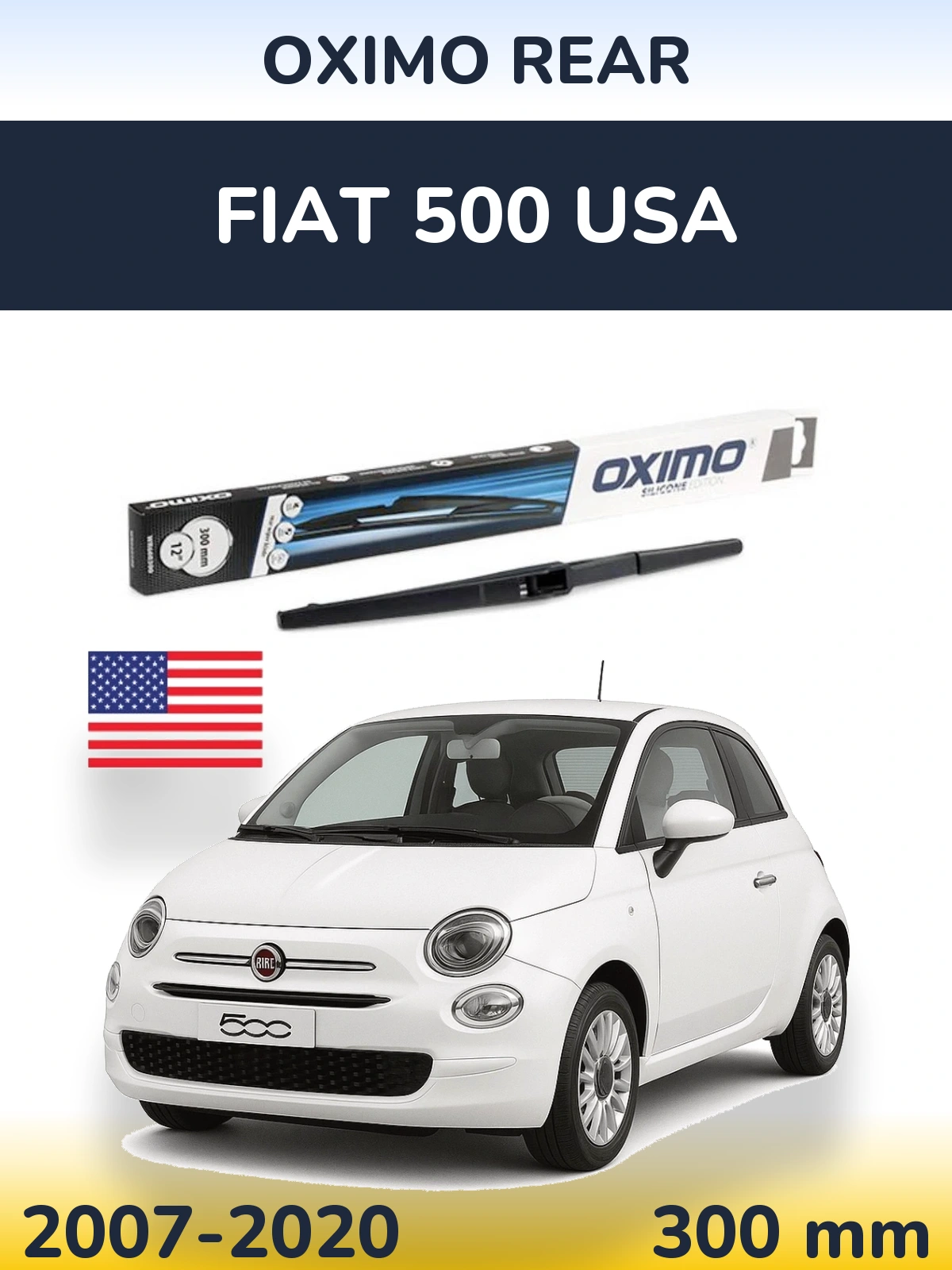 Tylna wycieraczka Oximo Rear 300 mm do Fiat 500 USA 2007-2020