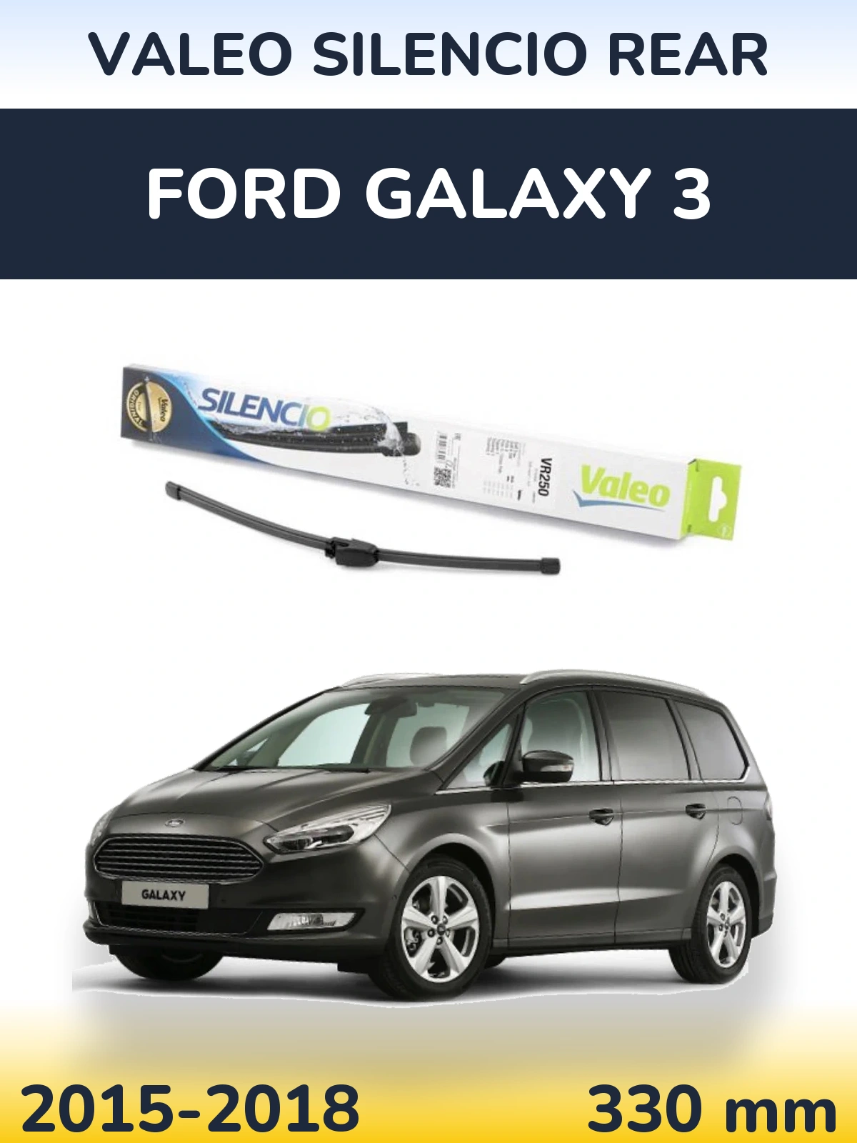 Tylna wycieraczka Valeo Silencio Rear 335 mm do Ford Galaxy 3 2015-2018