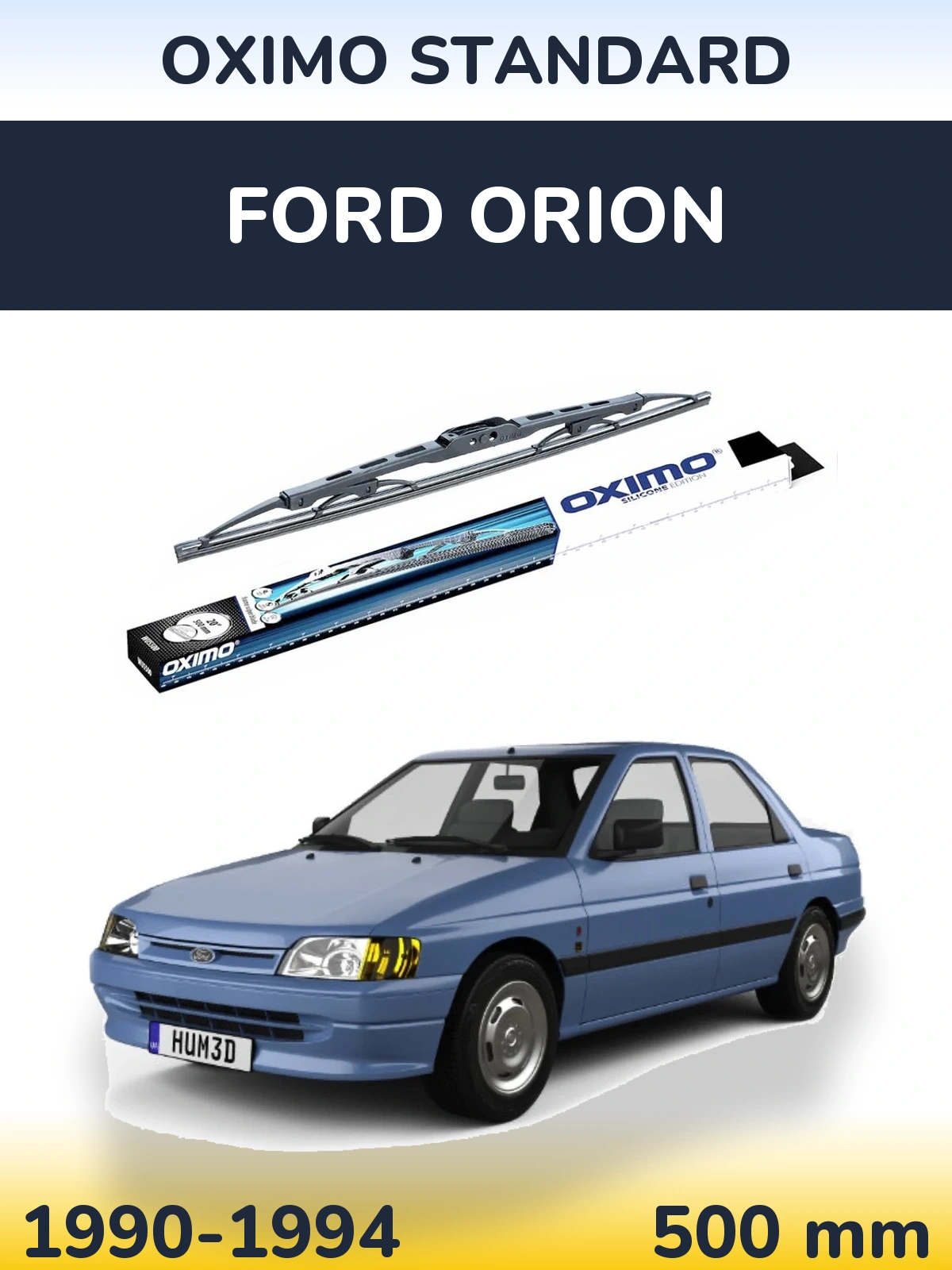Задний дворник Oximo Standard 500 мм для Ford Orion 1990-1994