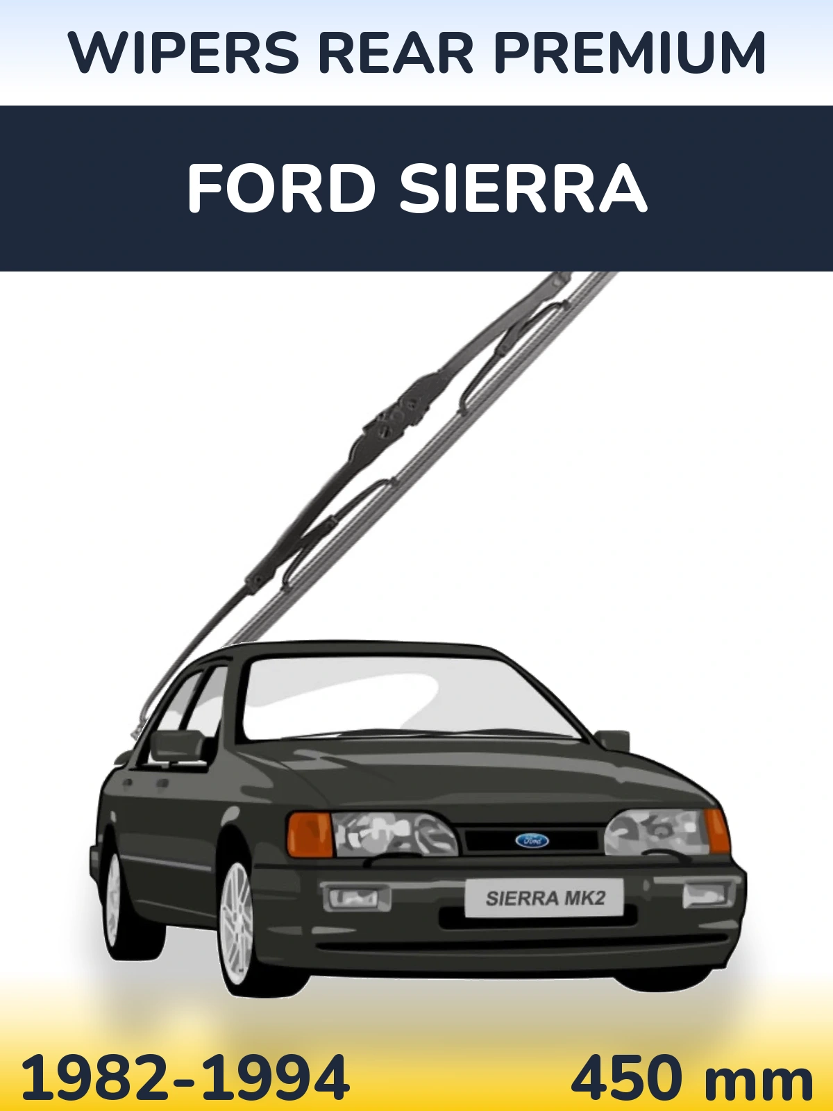 Tylna wycieraczka WIPERS REAR PREMIUM 450 mm do Ford Sierra 1982-1994