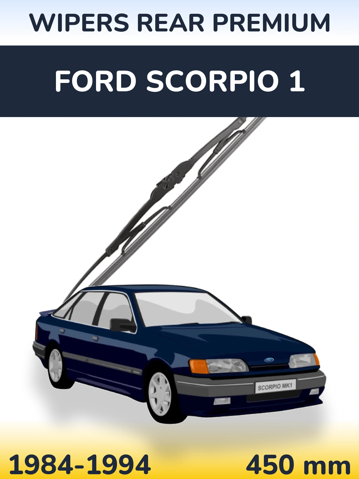 Tylna wycieraczka WIPERS REAR PREMIUM 450 mm do Ford Scorpio 1 1984-1994